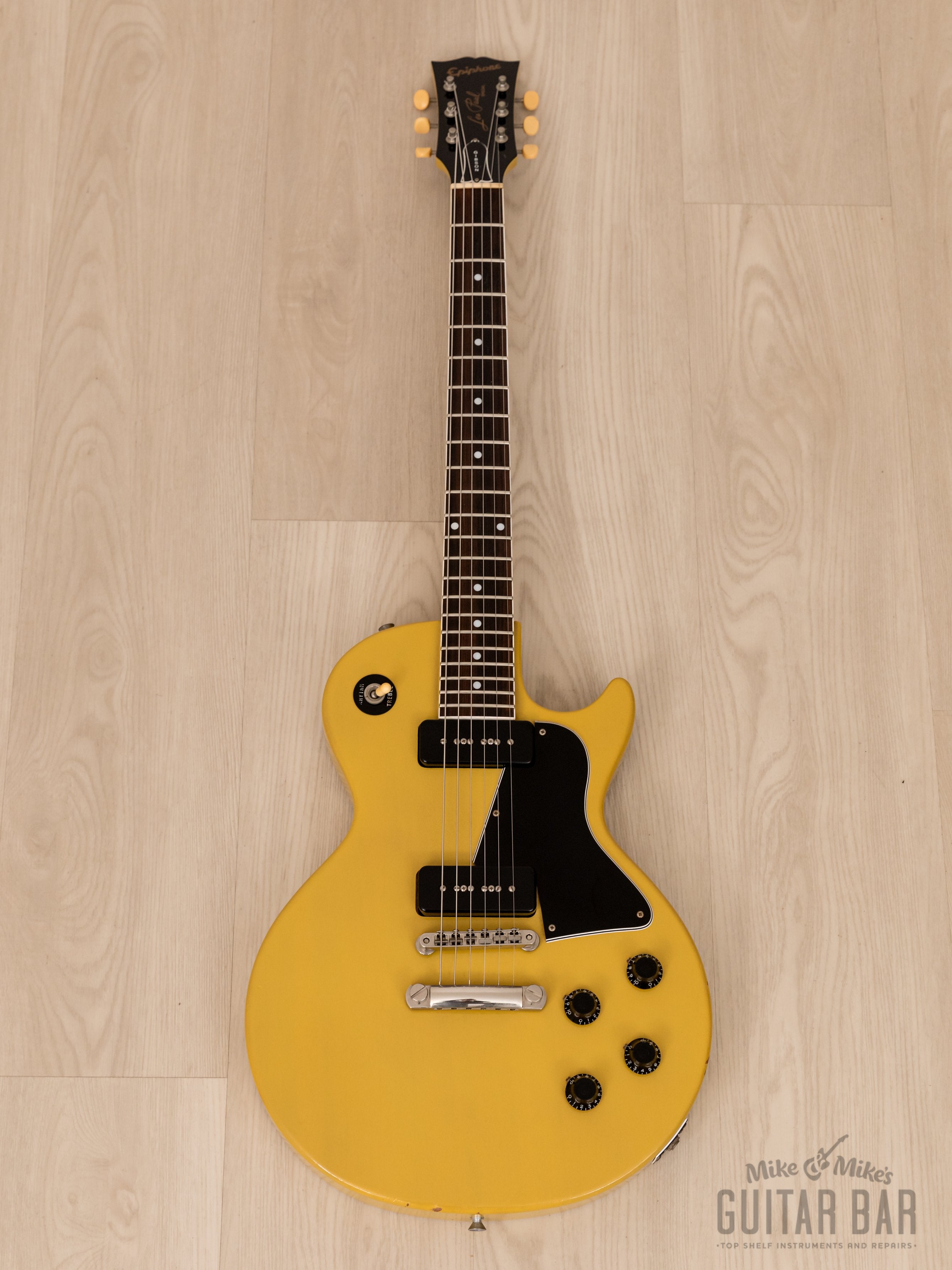 国内外の人気！ Epiphone 2006年富士弦製 jr. lespaul ギター ...