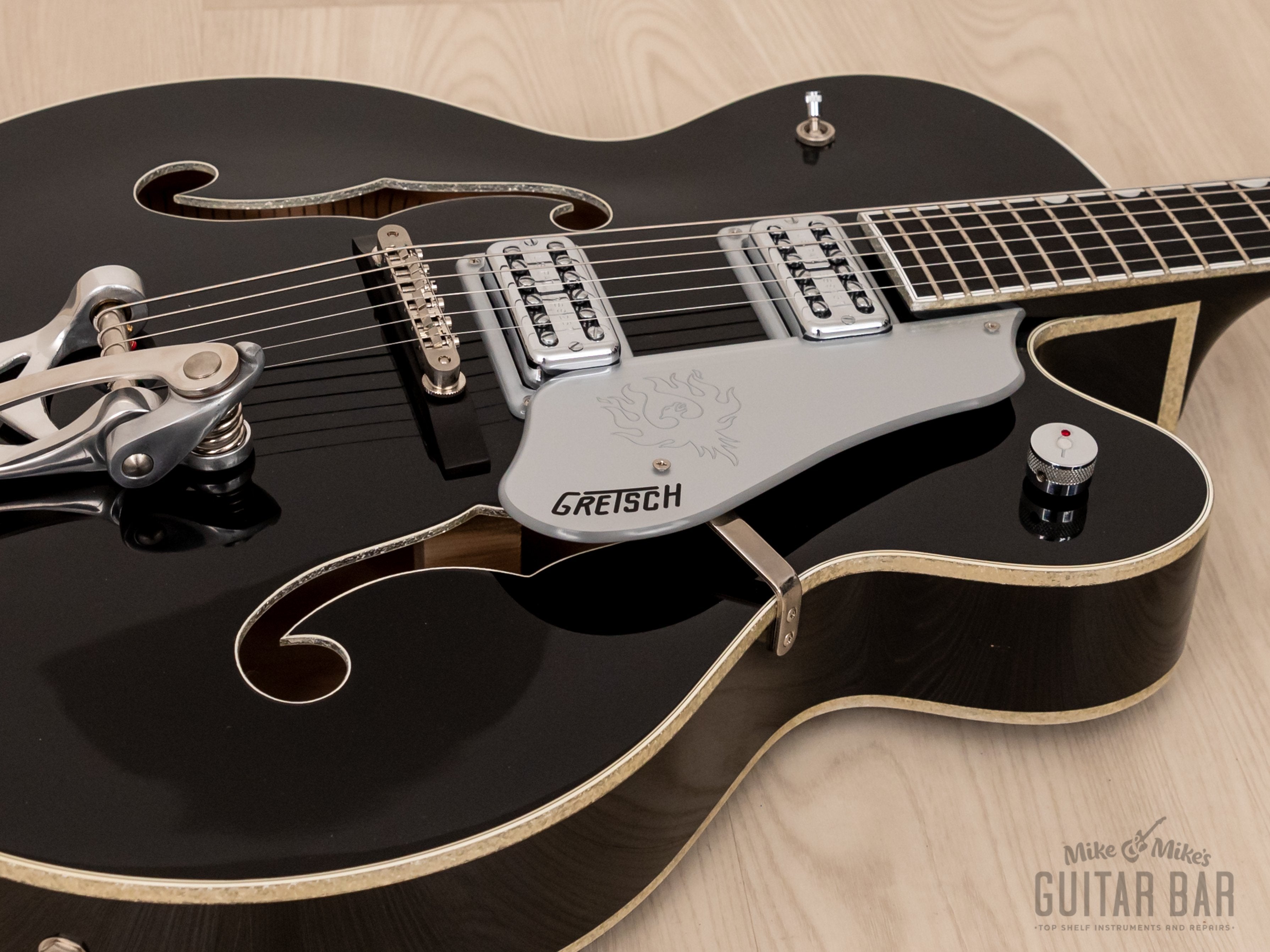 2009 Gretsch Brian Setzer Black Phoenix G6136SLBP w/ TV Jones, Case & Tags.  Jim Root-Owned