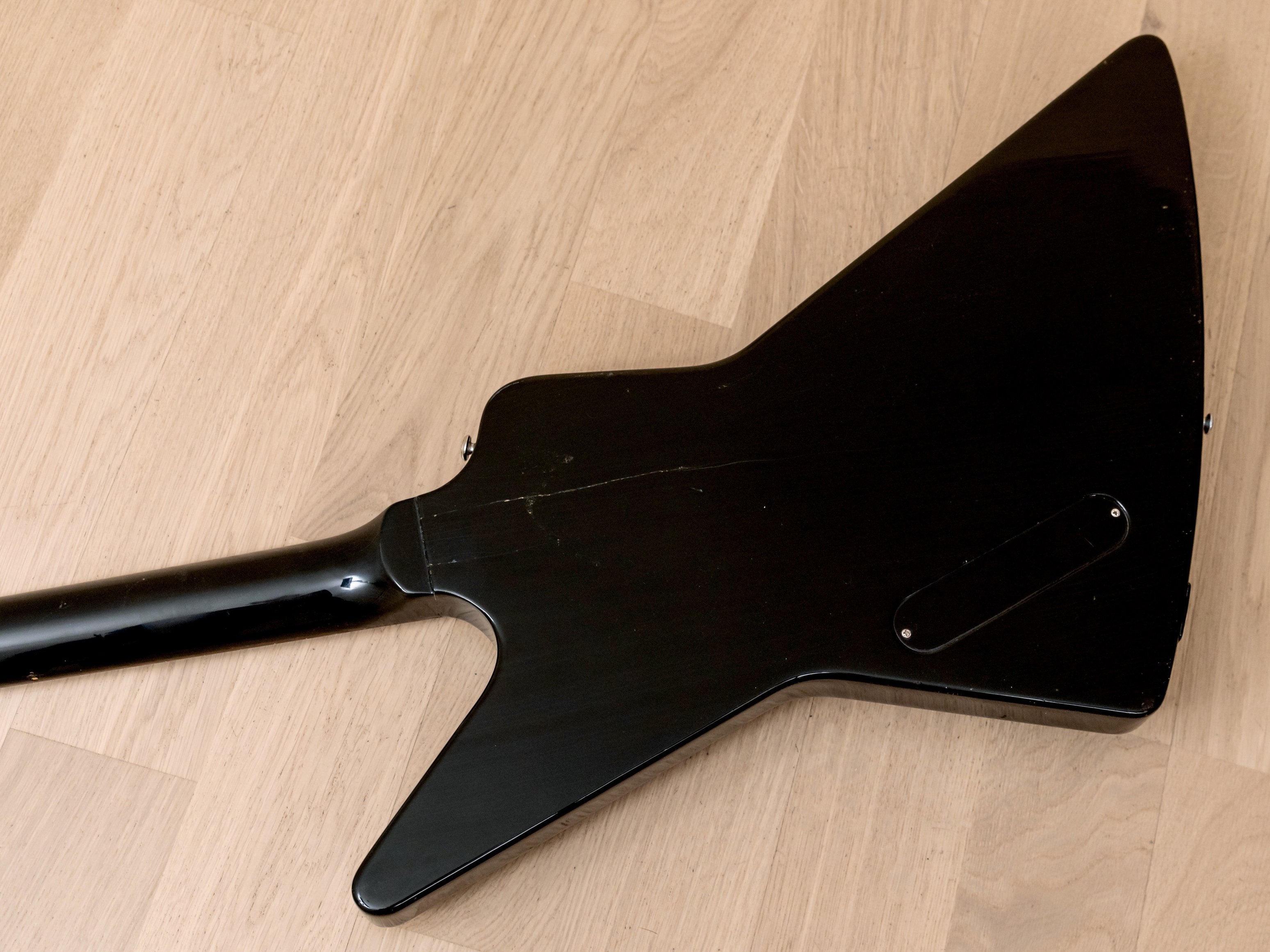 1983 Gibson Explorer Vintage Guitar Ebony, 50s-Style Controls w/ Dirty Fingers & Case