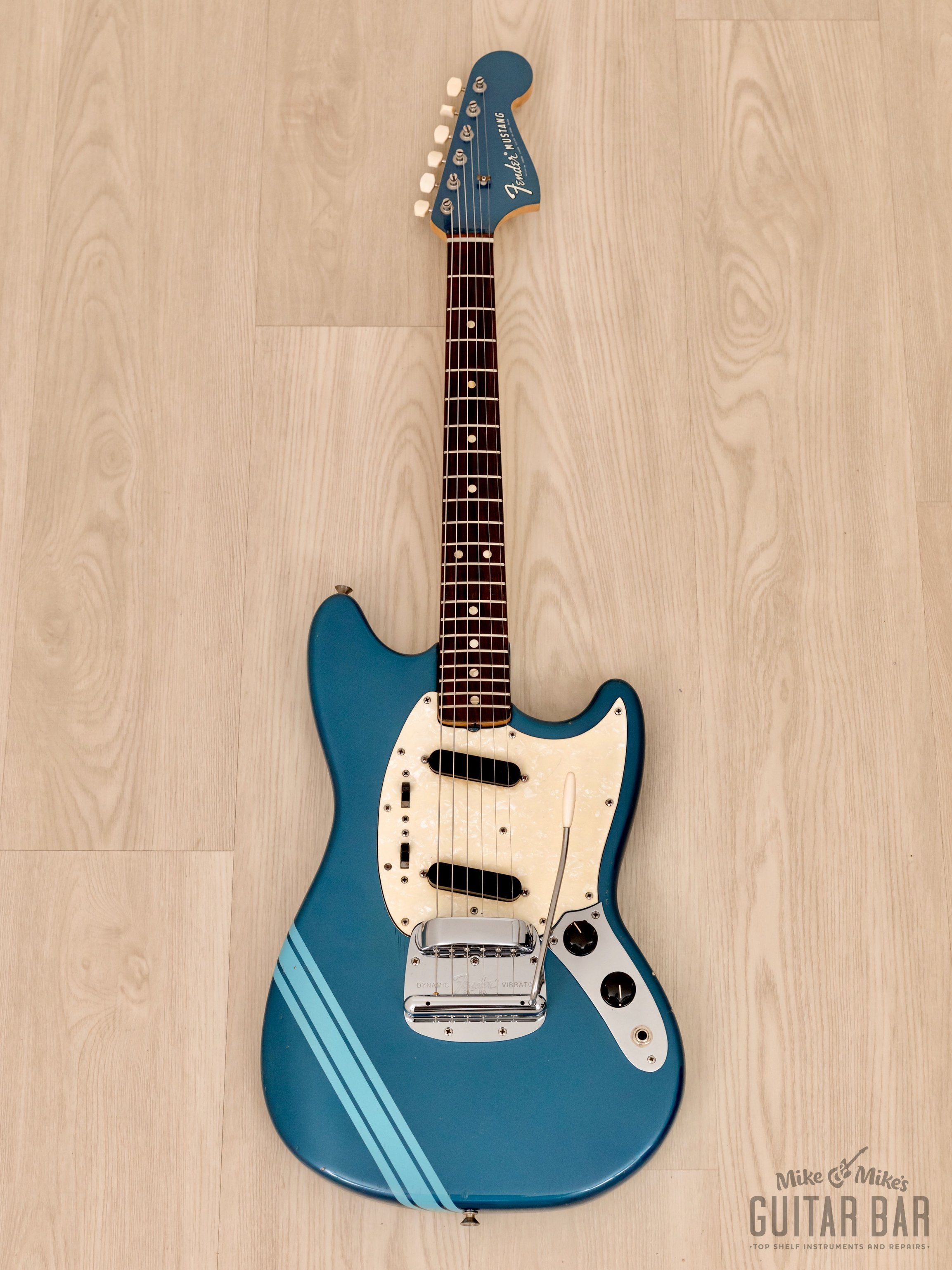 1970 Fender Competition Mustang Vintage Guitar Competition Burgundy, 100% Original w/ Case