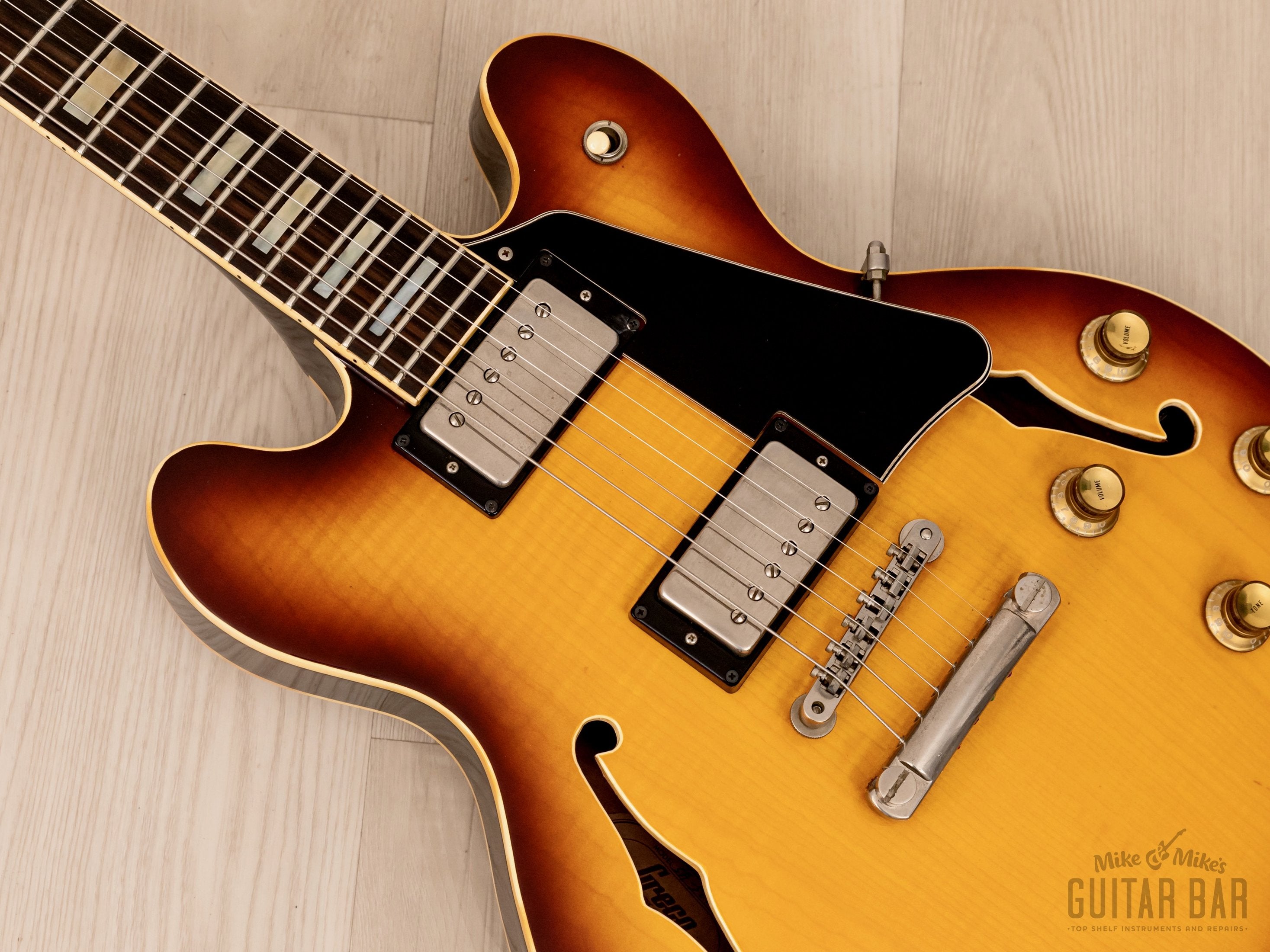 1980 Greco SA-500 Semi-Hollow Vintage Guitar Sunburst w/ Maxon U-1000, Japan Fujigen