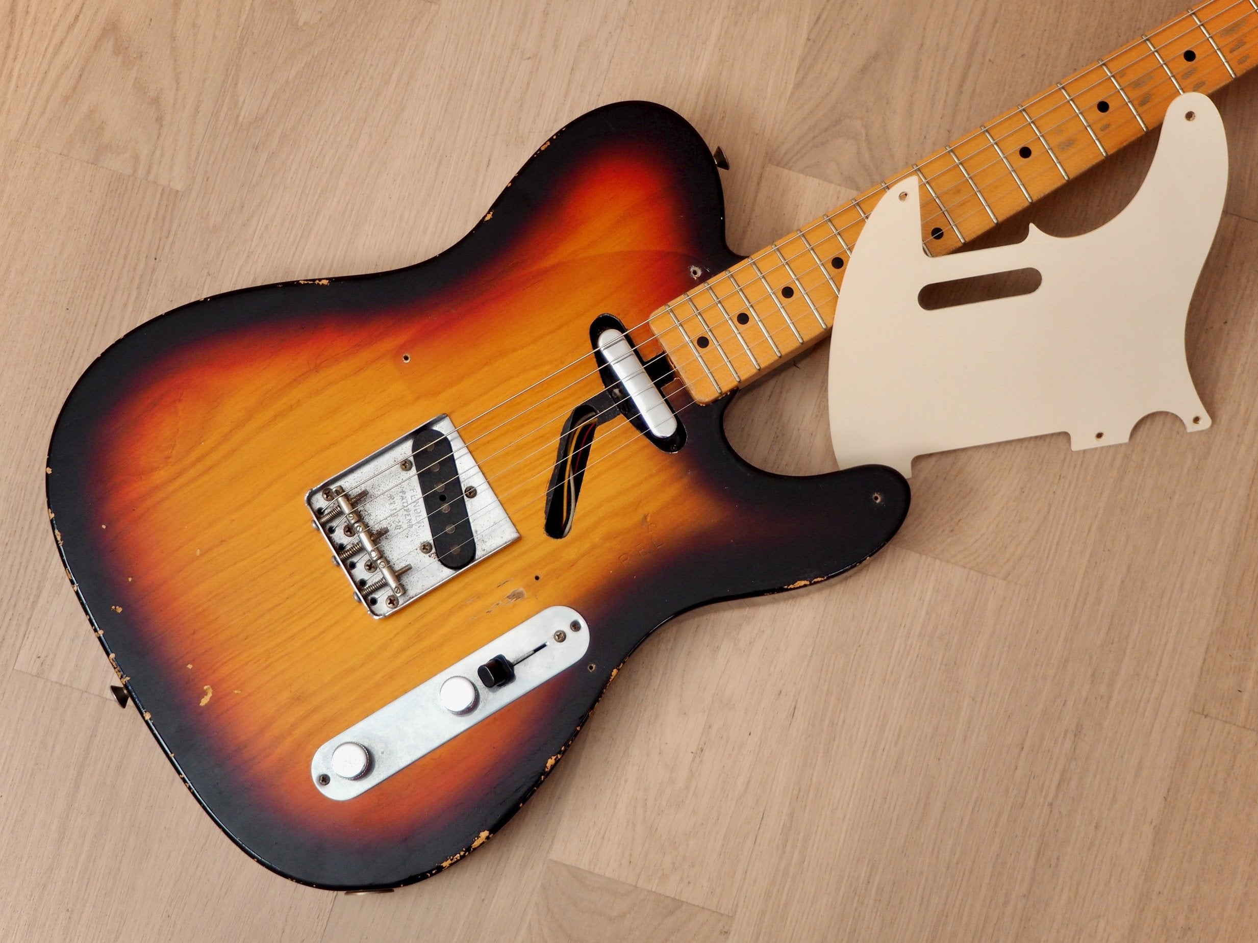 2012 Fender Custom Shop '58 Telecaster Relic Sunburst Ash Body w/ Tweed Case, Tags & COA