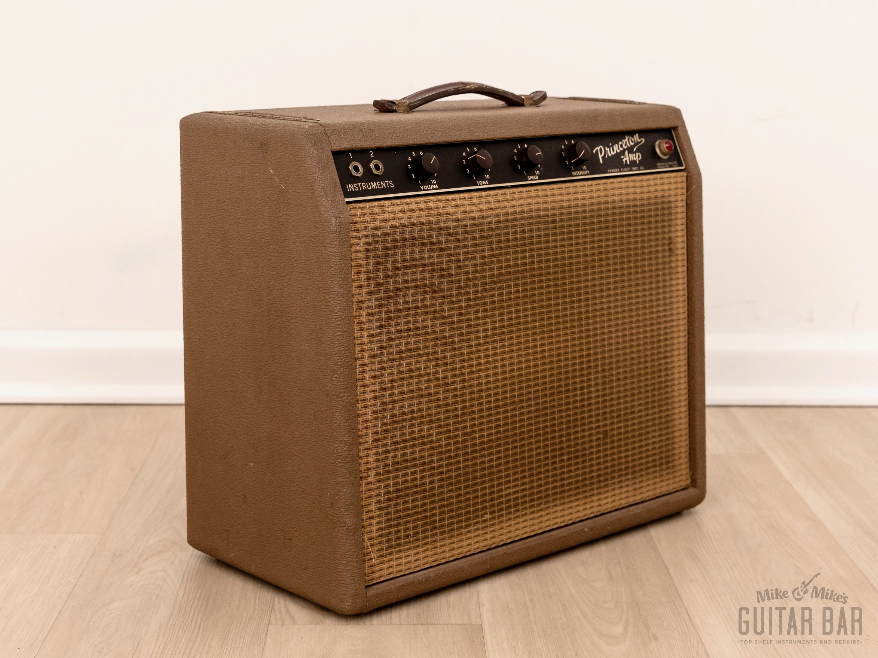 1962 Fender Princeton 6G2-A Pre-CBS Brown Panel Vintage Tube Amp w/ Oxford 10K5