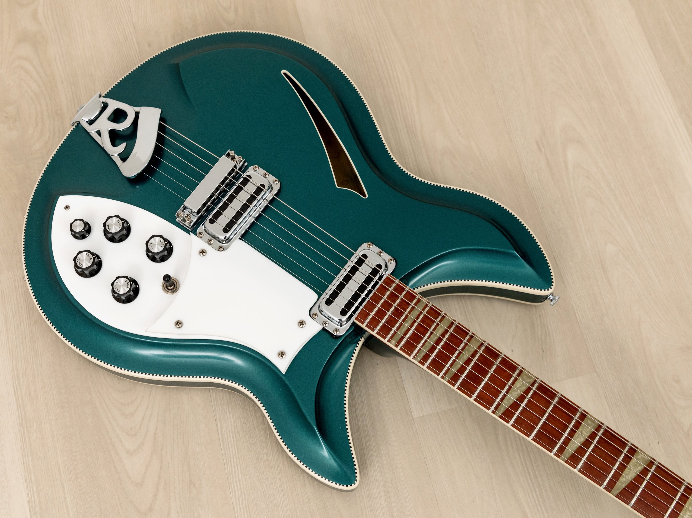 1993 Rickenbacker 381V69 Turquoise Custom Color Electric Guitar w/ Hangtags & Case