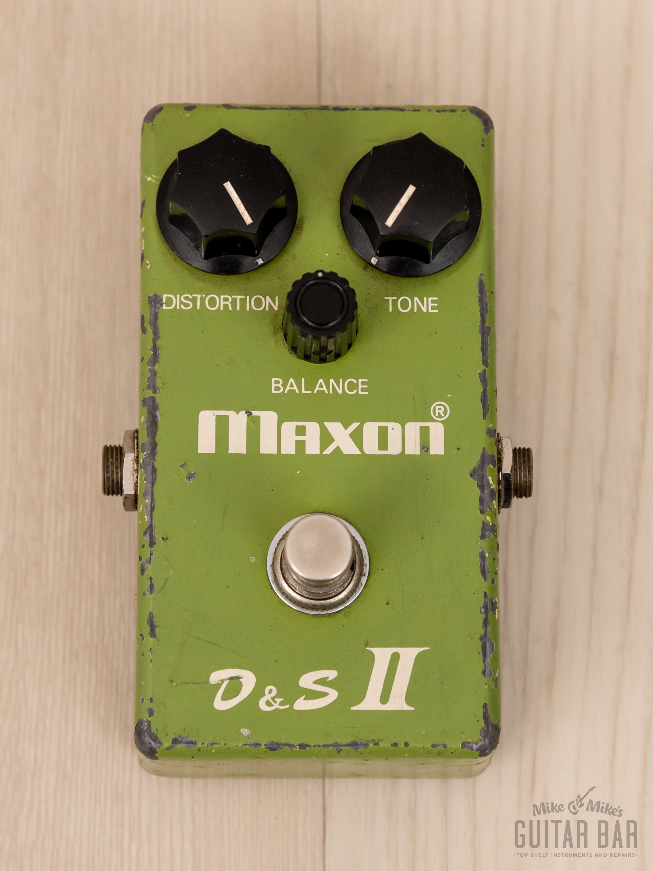 1970s Maxon D&S II Distortion Sustainer Vintage Overdrive Guitar Effects Pedal w/ Box