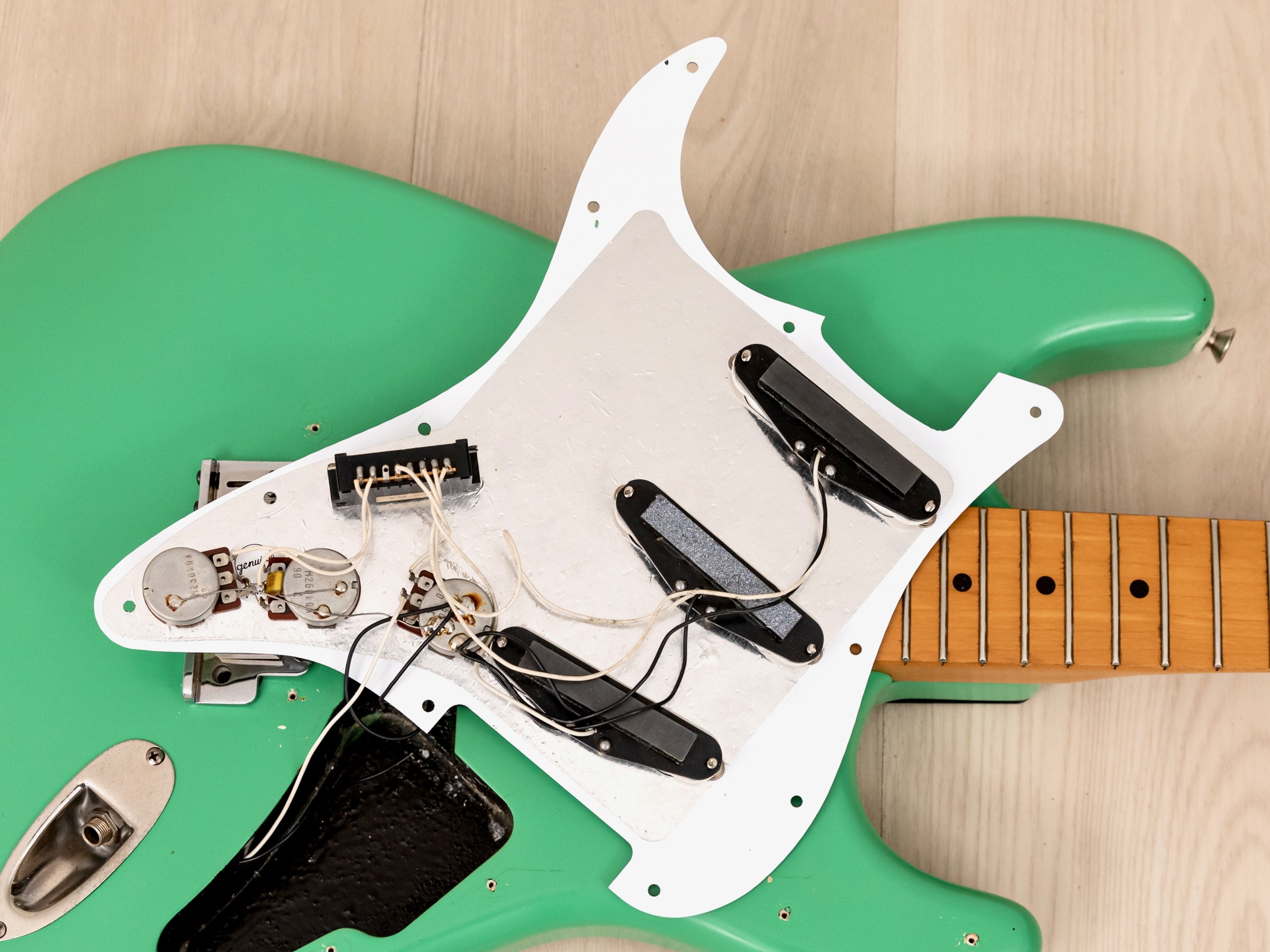 1989 Fender Japan Stratocaster ST650SPL w/ American Standard Tonewoods &  Hardware, Seafoam Green, MIJ Fujigen