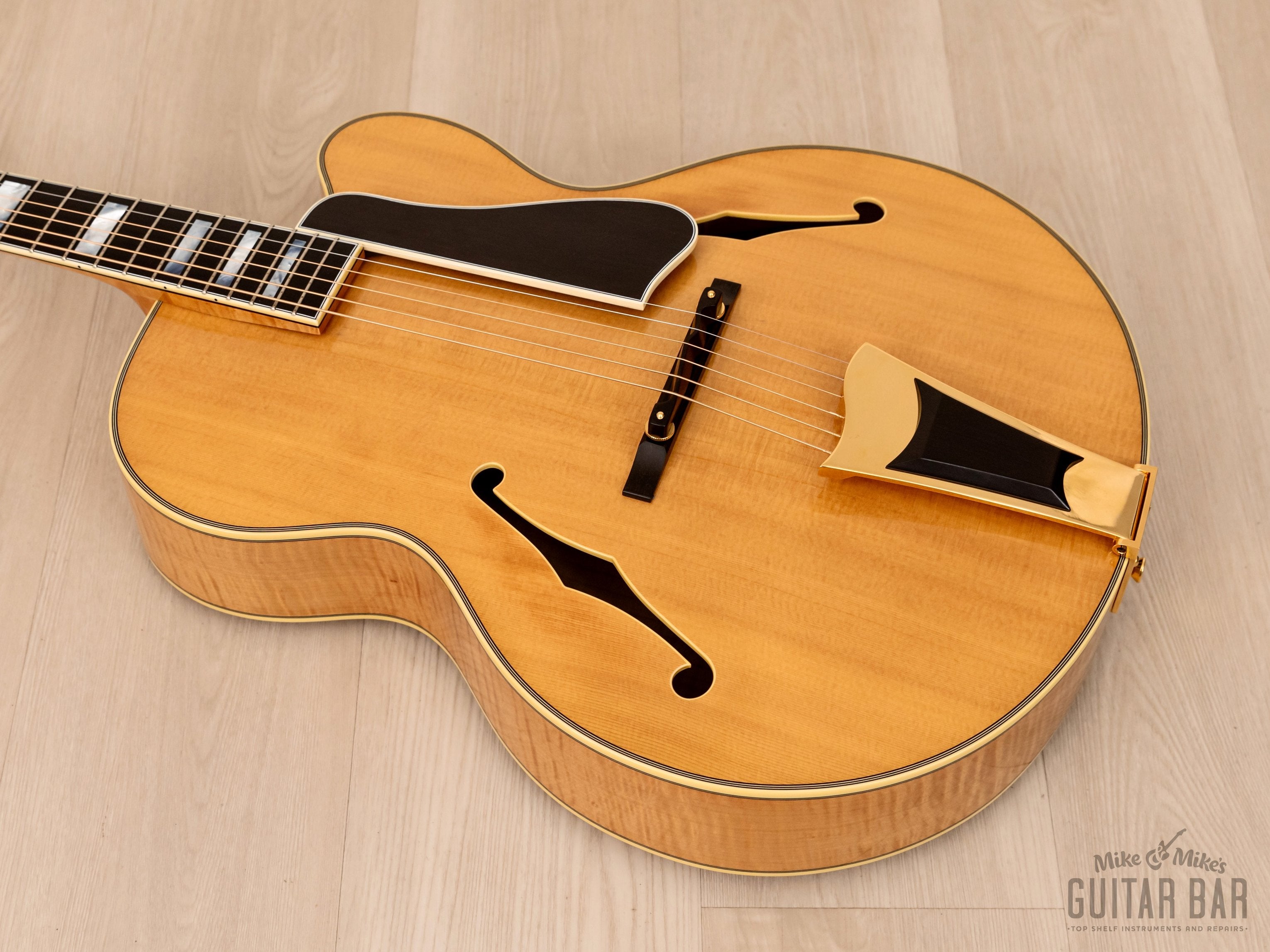 2002 Bourgeois A-500 Cutaway Carved Top Archtop w/ AAA Tiger Maple, Mint w/ Case