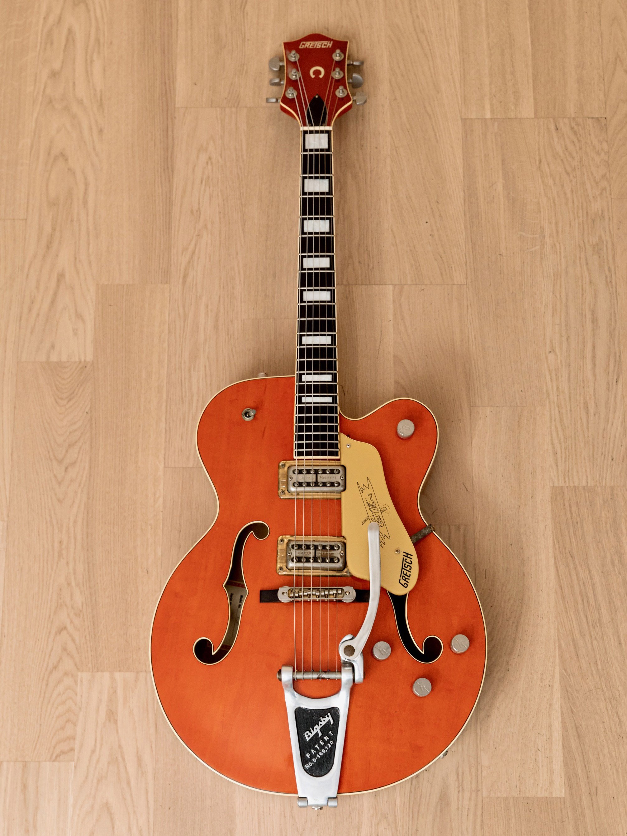 1989 Gretsch 6120 Chet Atkins Electric Guitar Western Orange w/ Bigsby, FilterTrons, Case