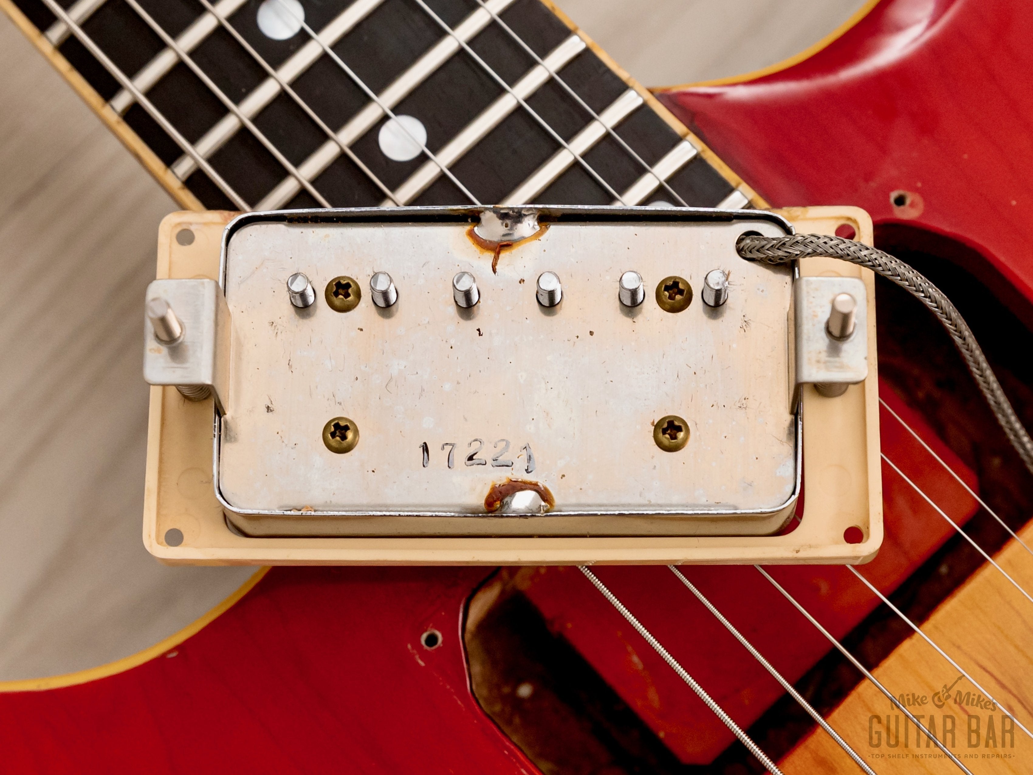 1977 Greco MR800 Mick Ralphs Signature Vintage Double Cutaway Guitar w/ Maxon U-2000 & Case, Japan Fujigen