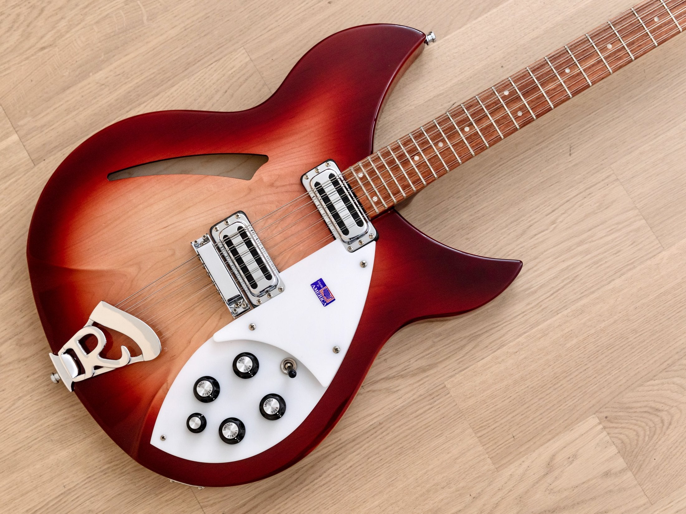 1996 Rickenbacker 330/12 VP 12 String Electric Guitar Fireglo Near Mint w/ Case & Tags, Toaster Tops