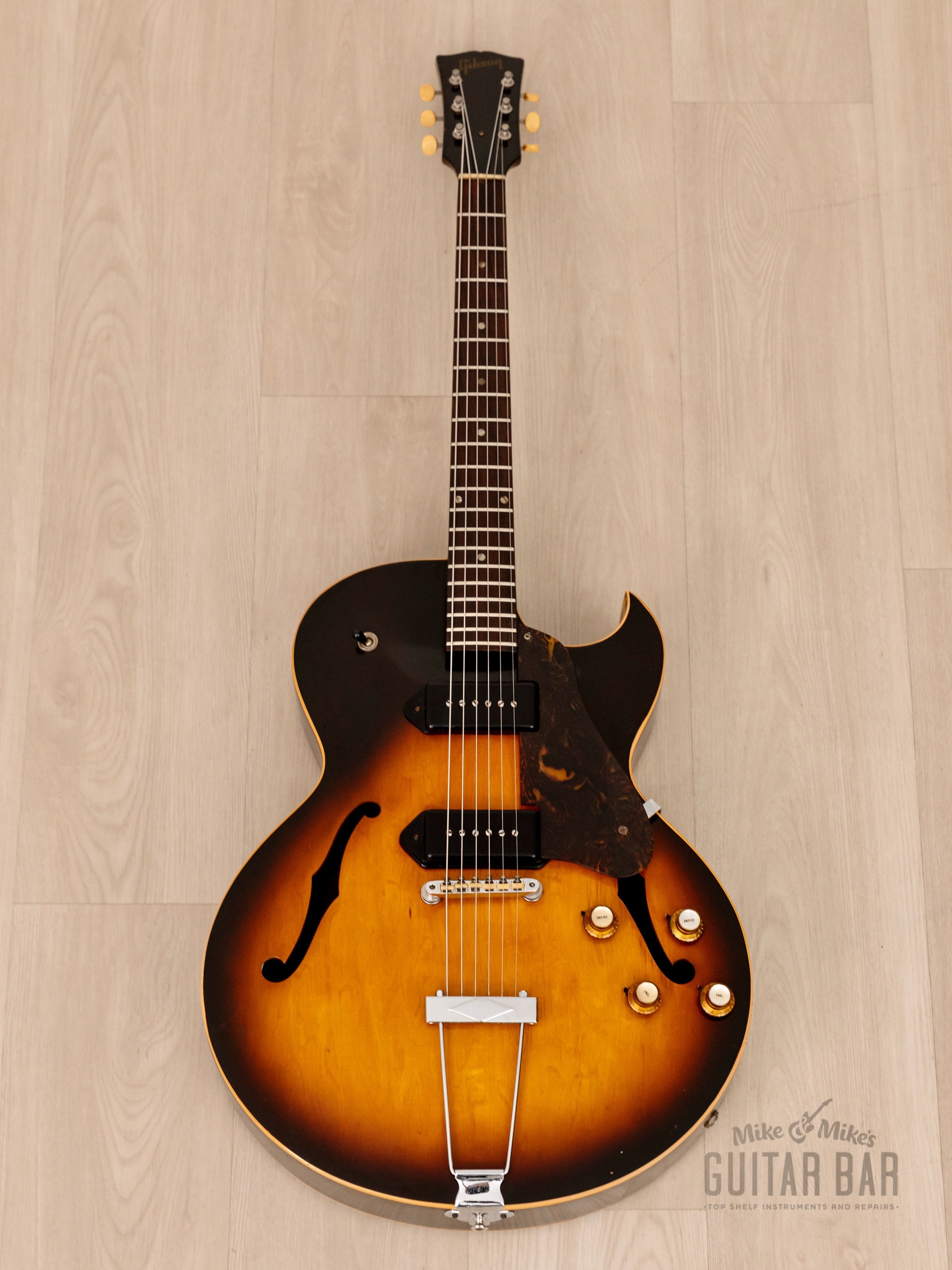 1965 Gibson ES-125 DC Cutaway Vintage Archtop Guitar Sunburst w/ P-90s, Case
