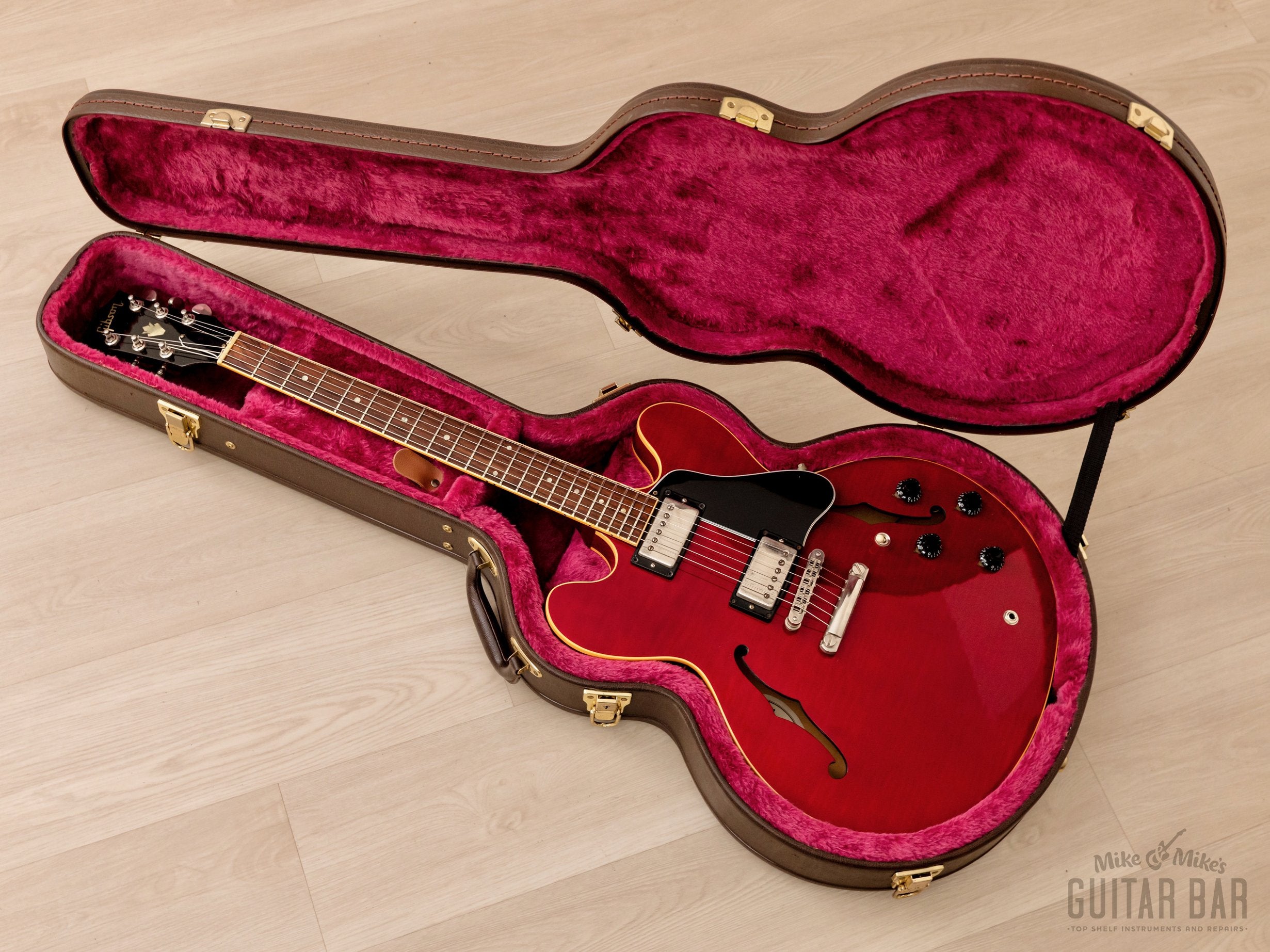 1991 Gibson Memphis ES-335 Dot Figured, Cherry w/ '57 Classic PAFs & Case