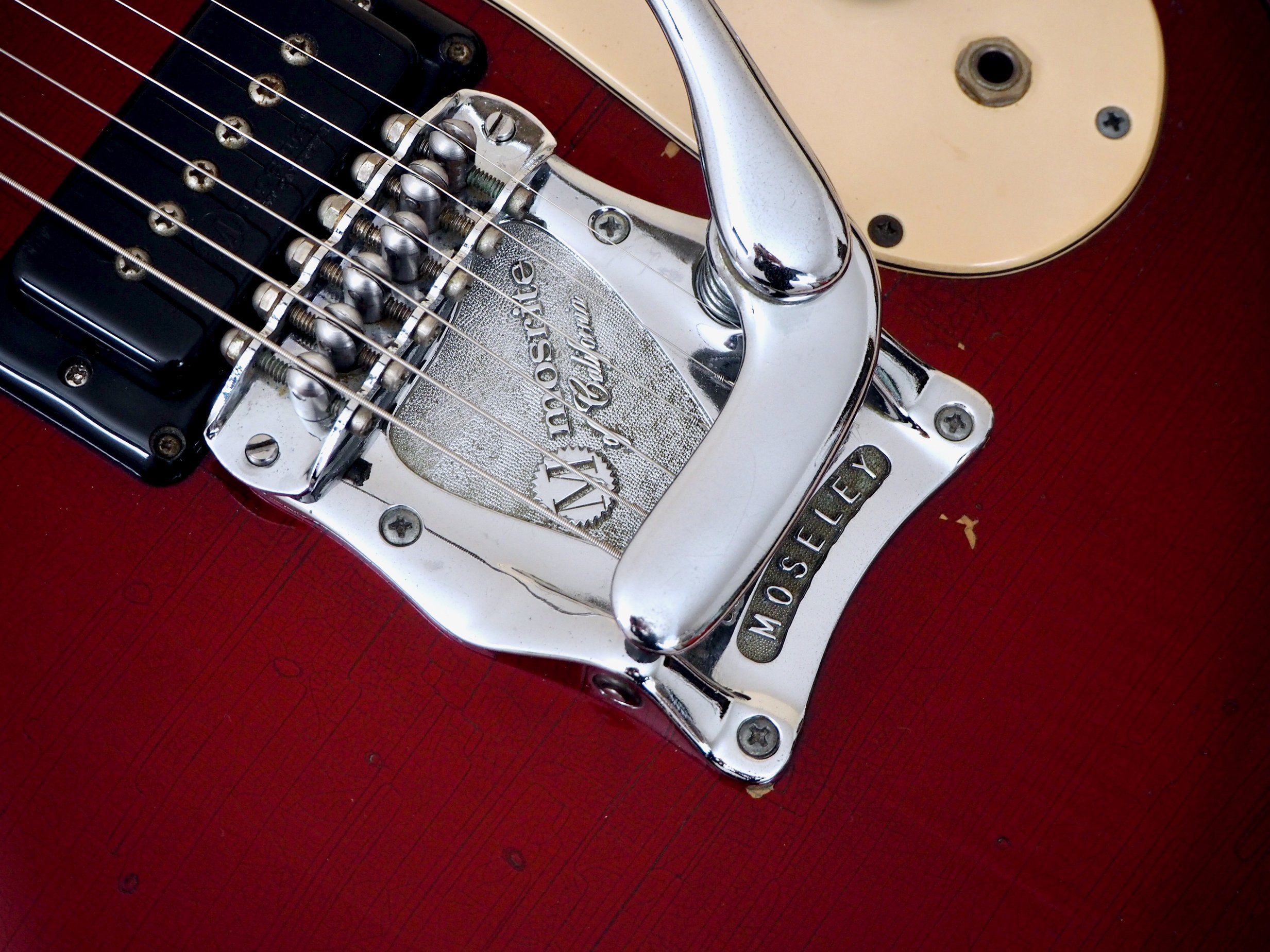 1978 Mosrite Ventures Model Mark I Vintage Electric Guitar, Candy Apple Red, USA-Made