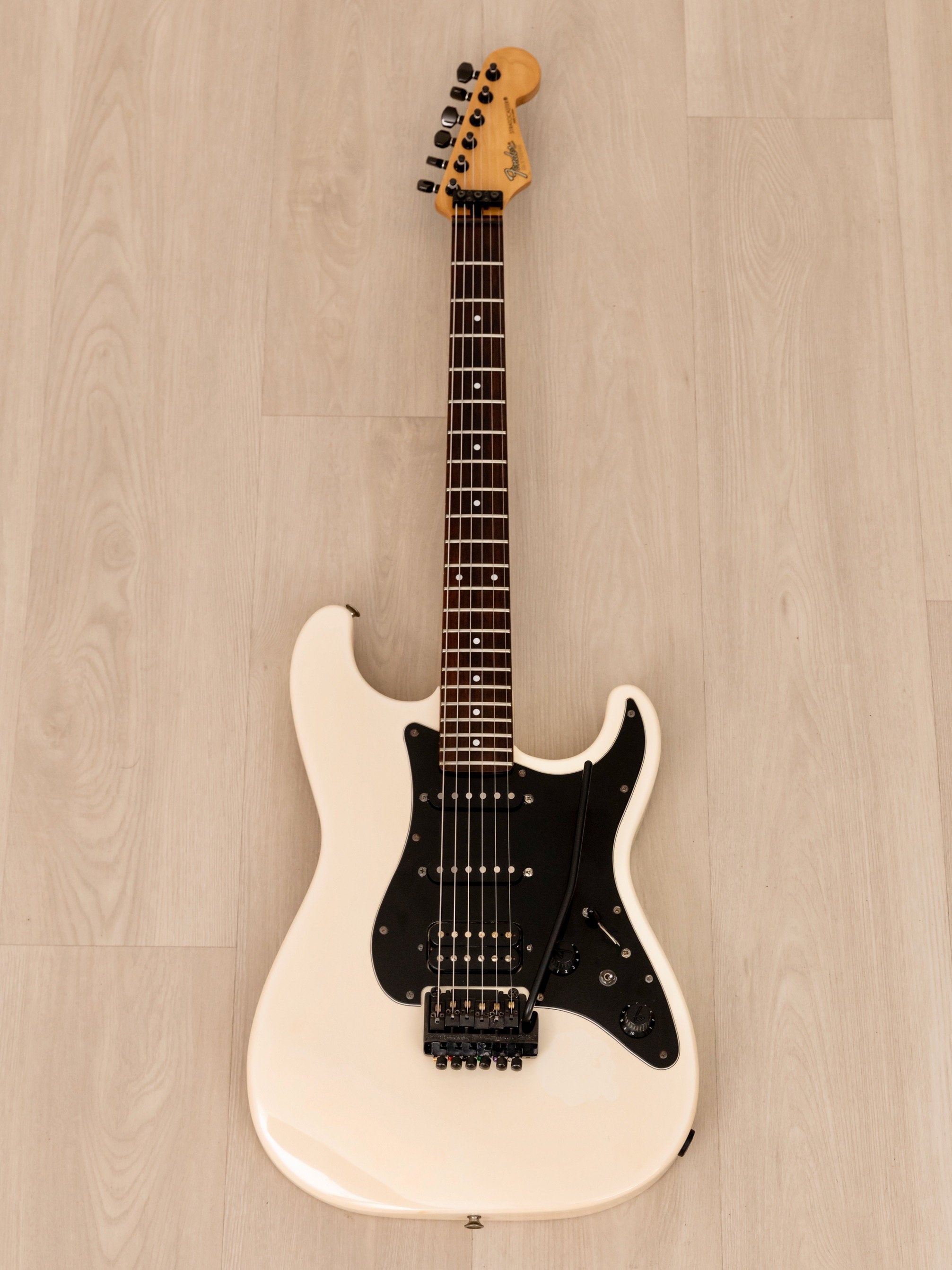 1986 Fender Boxer Series Stratocaster SF-451 SSH Snow White w/ Kahler, Japan MIJ Fujigen