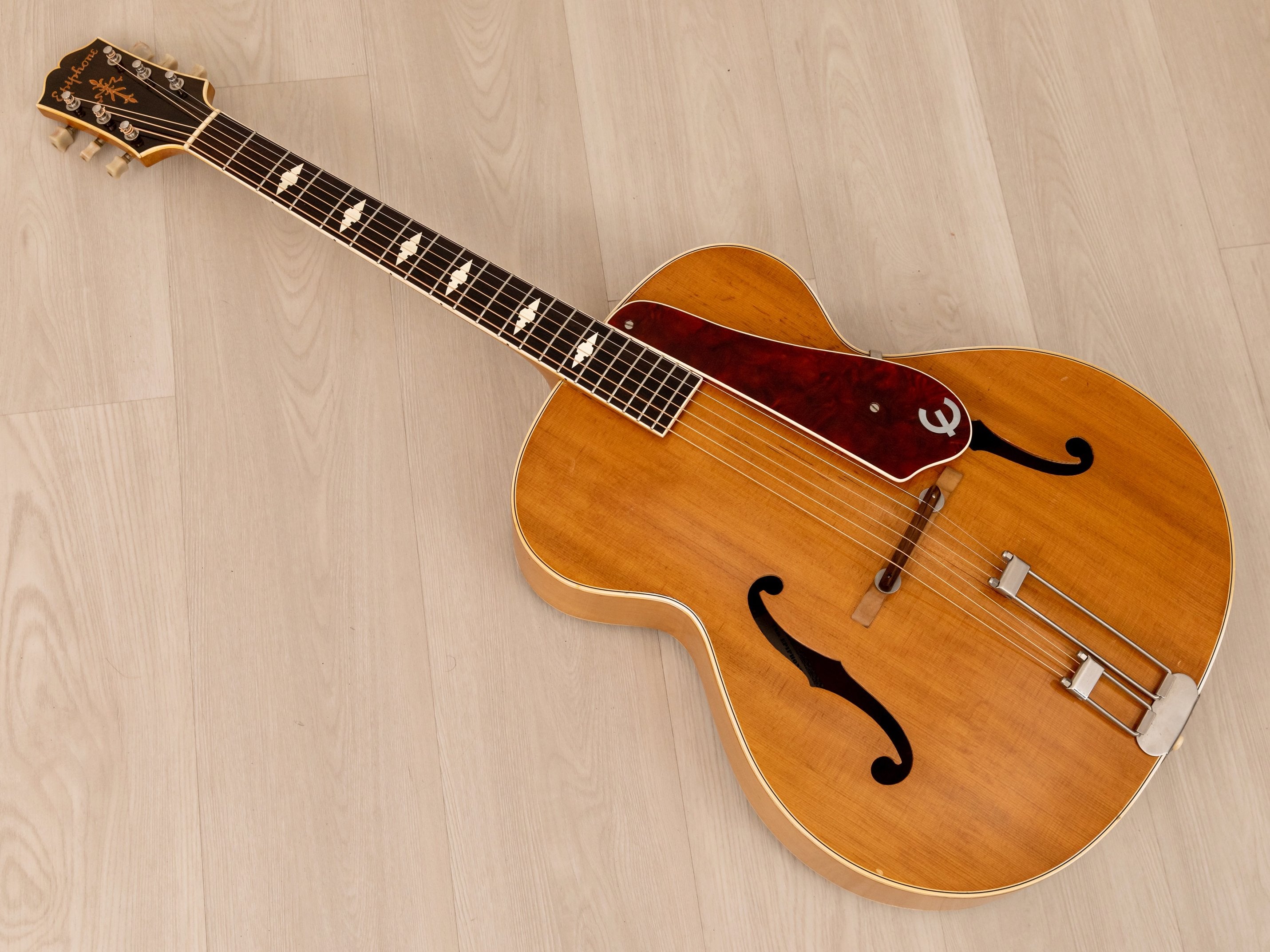 1946 Epiphone Triumph Vintage Archtop Acoustic Guitar Blonde w/ Case
