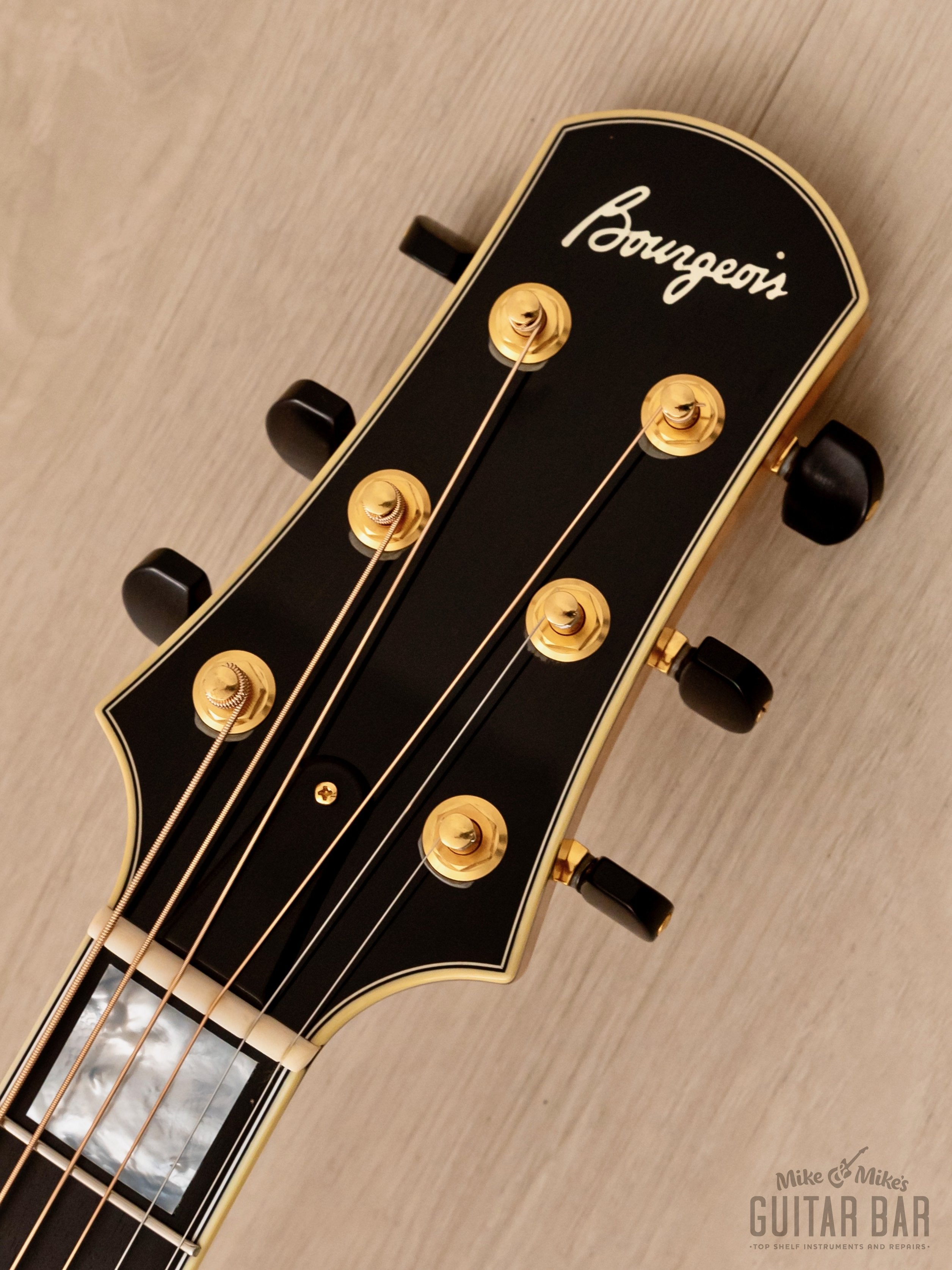 2002 Bourgeois A-500 Cutaway Carved Top Archtop w/ AAA Tiger Maple, Mint w/ Case