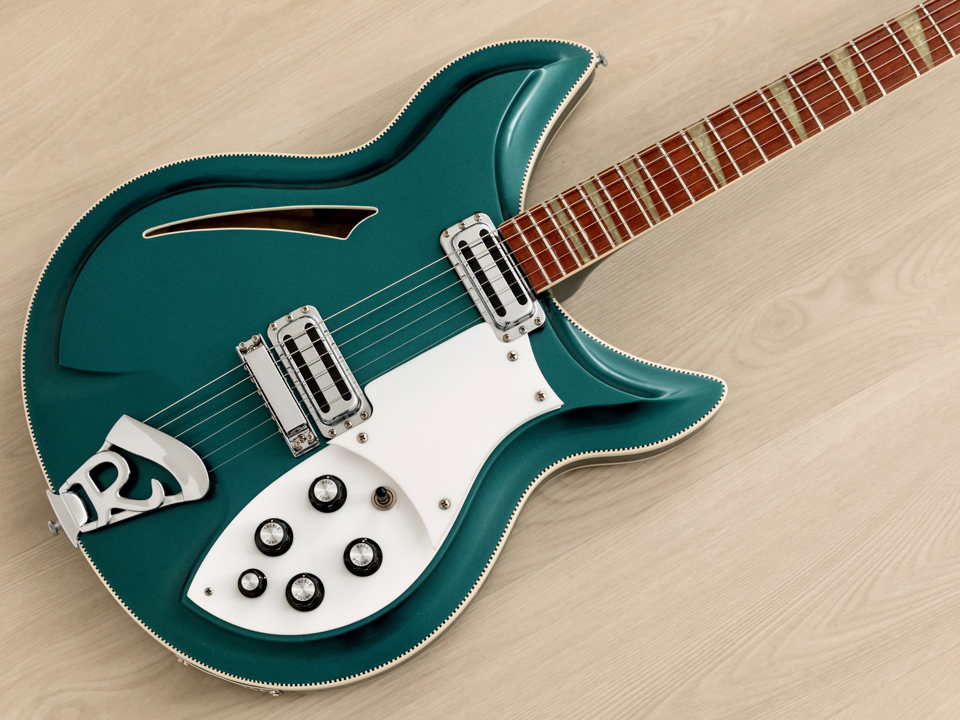 1993 Rickenbacker 381V69 Turquoise Custom Color Electric Guitar w/ Hangtags & Case