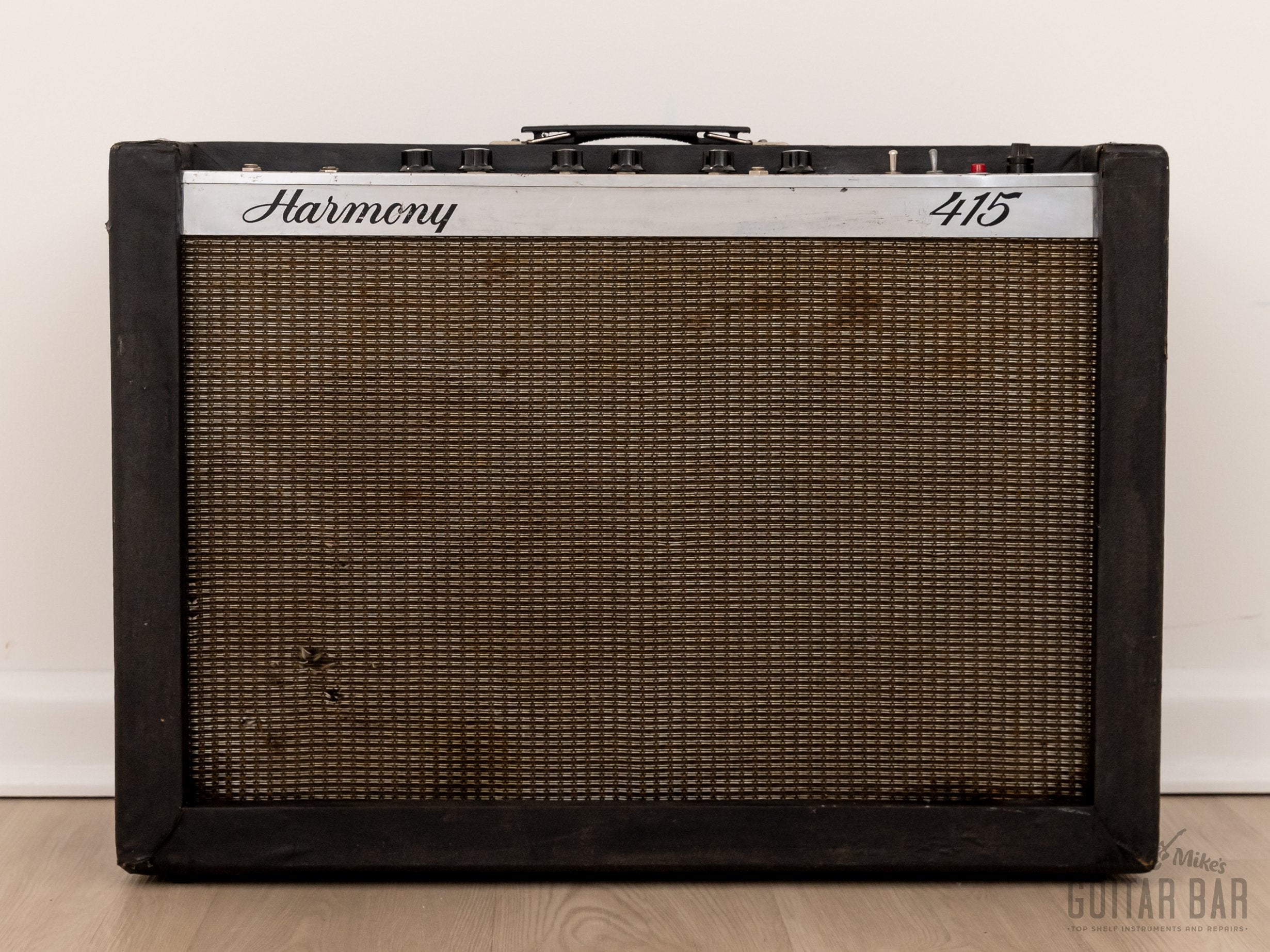 1966 Harmony H415 Valco-Made Vintage 2x12 Tube Amp w/ Tremolo & Jensen Speakers, Serviced