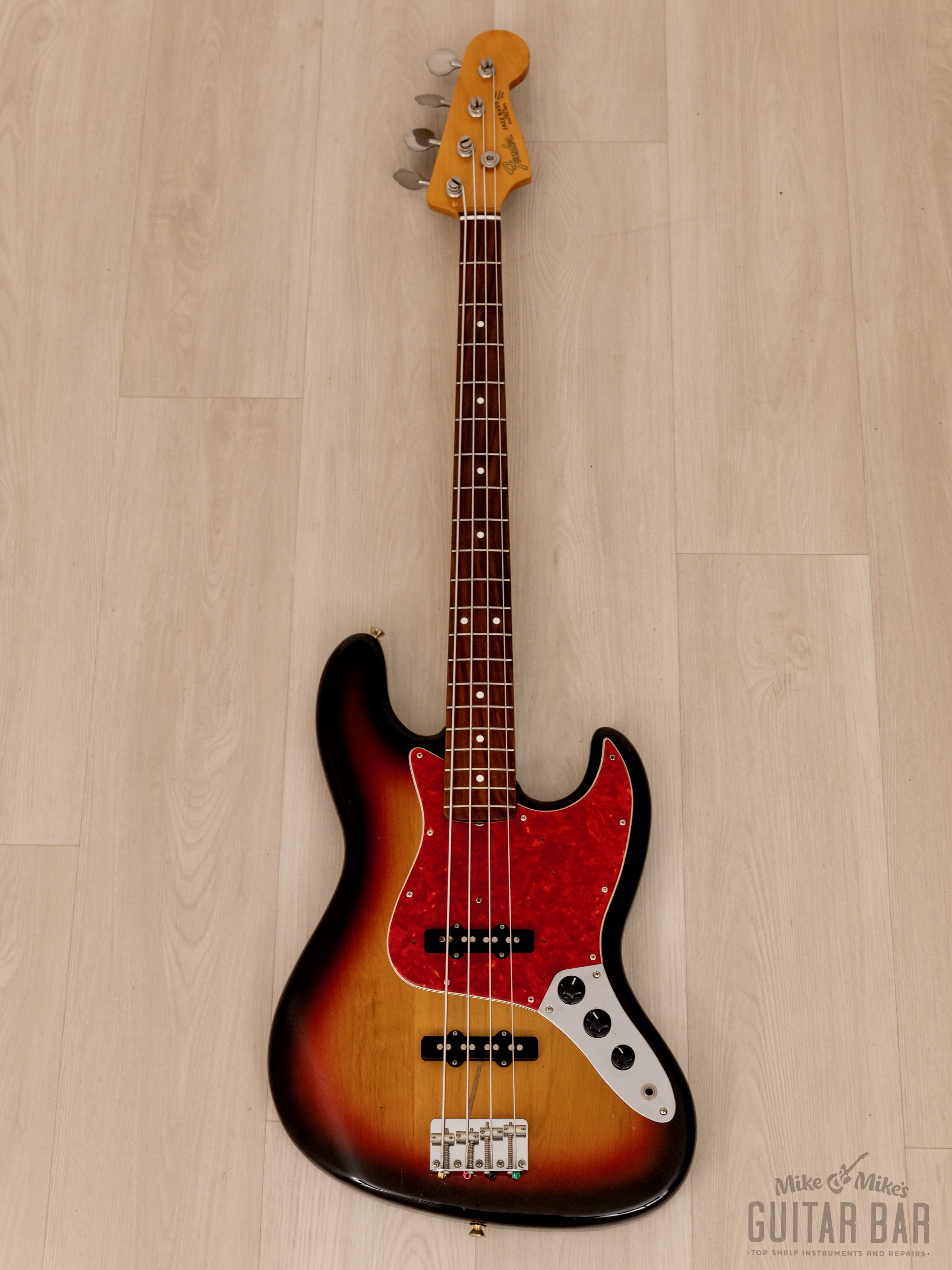 2000 Fender Jazz Bass ‘62 Vintage Reissue JB62-58 Sunburst w/ Case, Japan CIJ