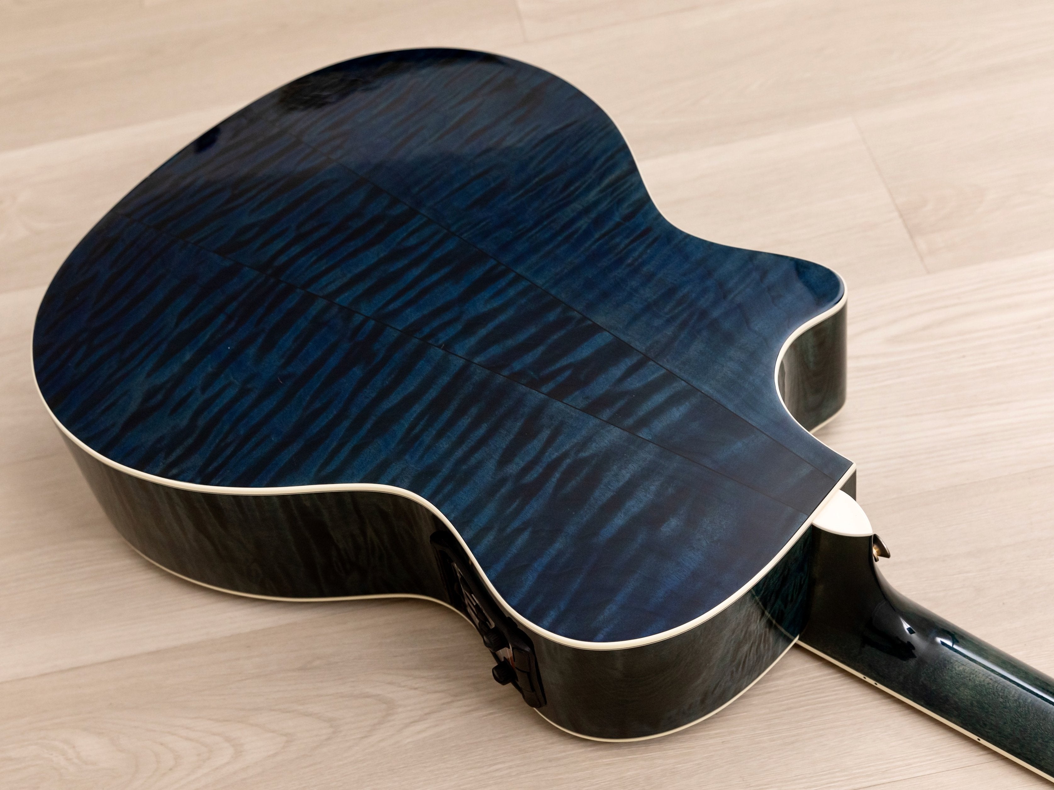 2000 Taylor 614CE Acoustic Electric Guitar Transparent Blue w/ Fishman Prefix, Case