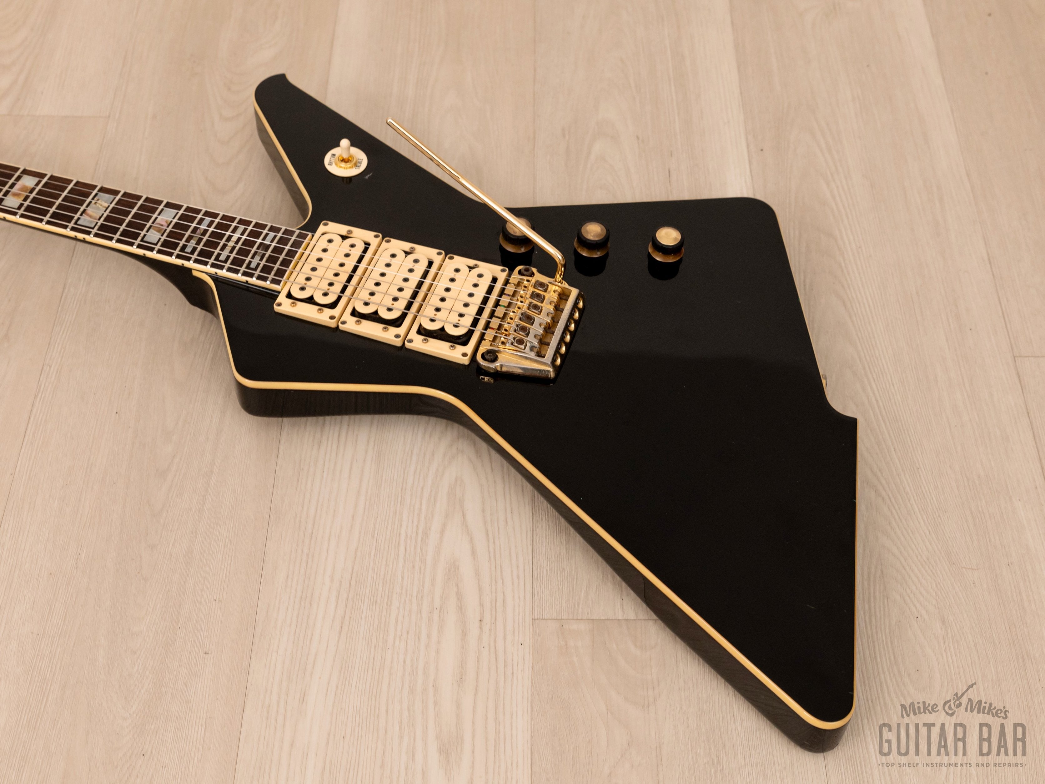 1984 Ibanez Destroyer II DT555 Vintage Electric Guitar Black 100% Original w/ Case, Japan