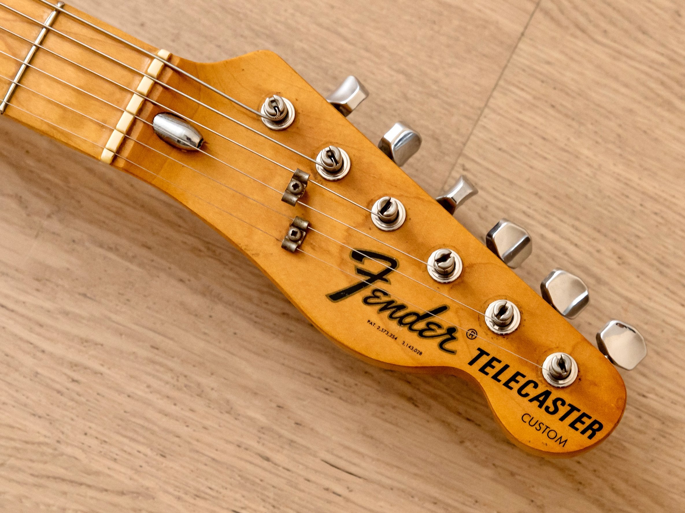 1973 Fender Telecaster Custom Vintage Guitar Blonde w/ Case, Wide Range