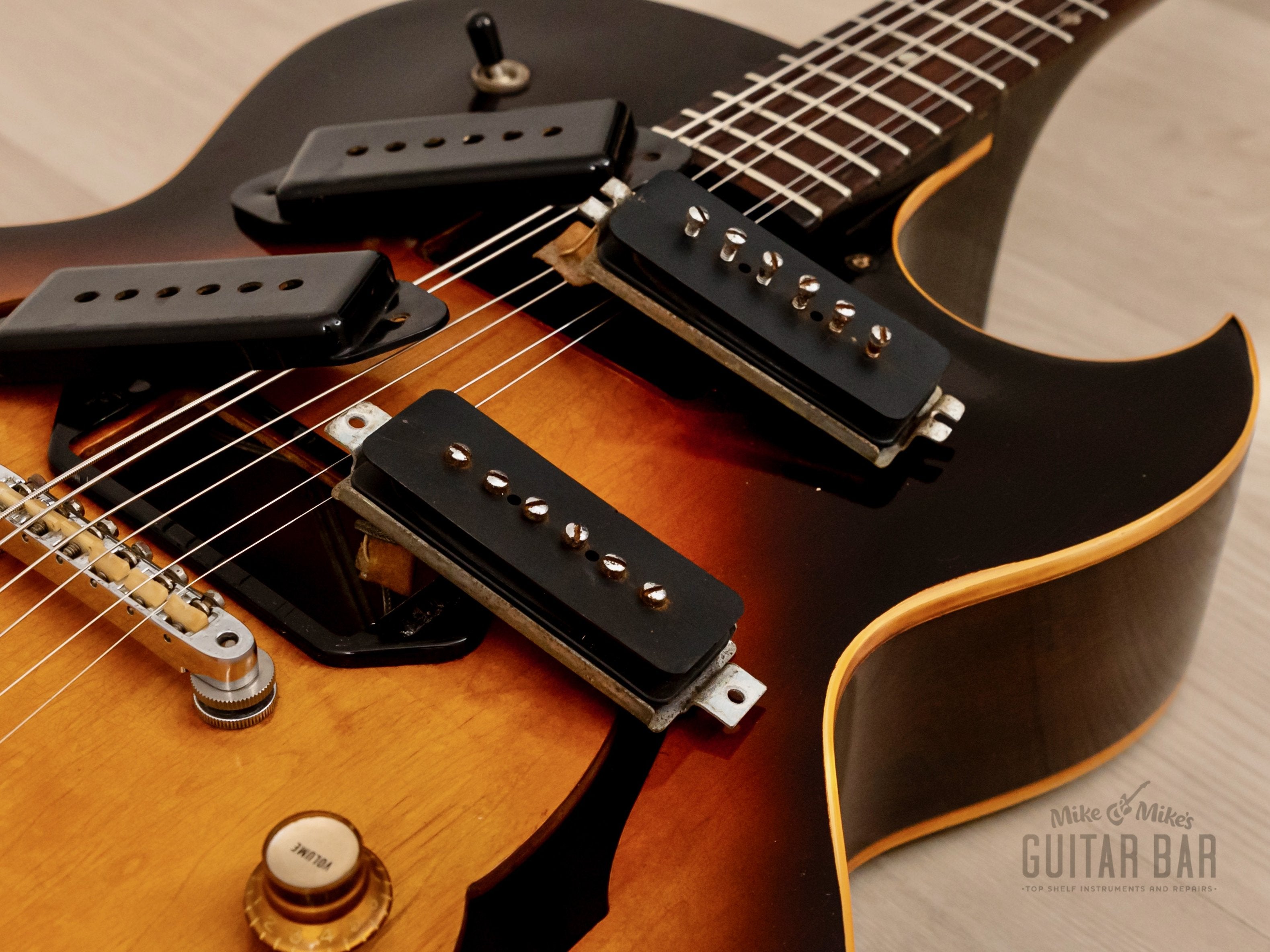 1965 Gibson ES-125 DC Cutaway Vintage Archtop Guitar Sunburst w/ P-90s, Case