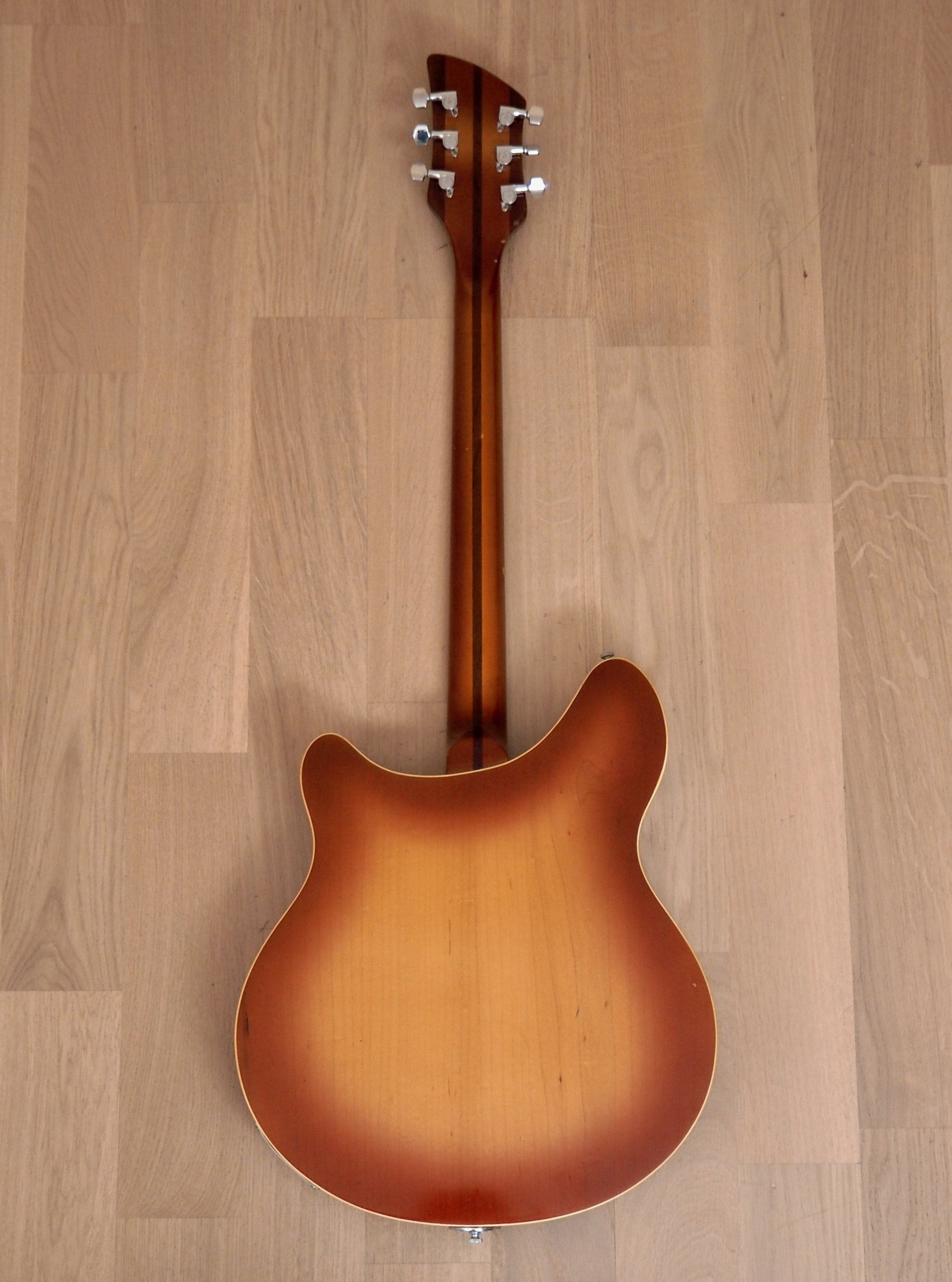 1986 Rickenbacker 360 VP Walnut Vintage Electric Guitar 100% Original w/ Case, Montezuma Brown