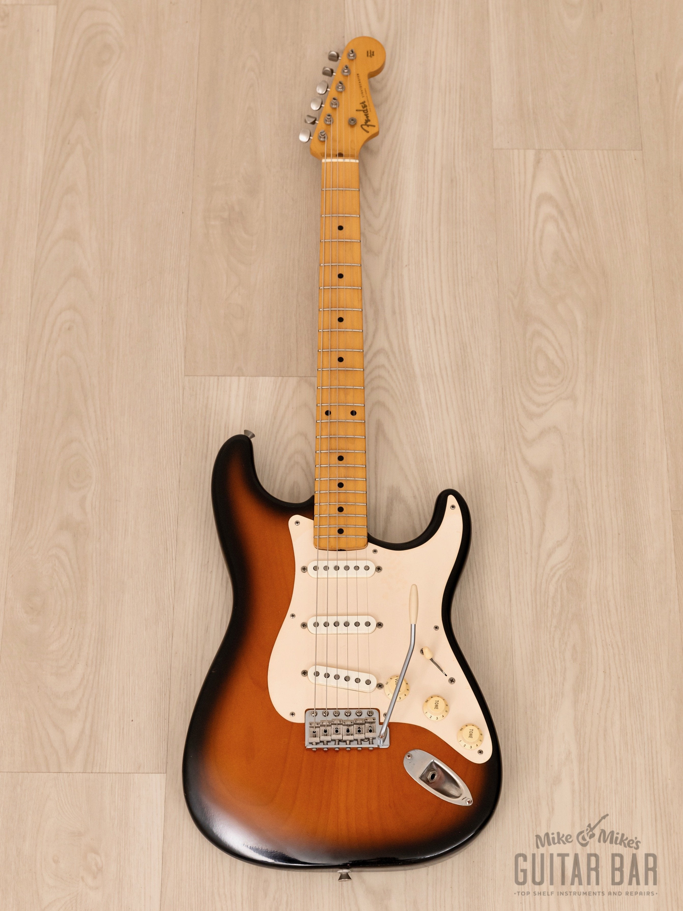 1991 Fender '54 Stratocaster ST54-900 Sunburst Lacquer w/ American Vintage  Pickups, Japan MIJ Fujigen ST54-115