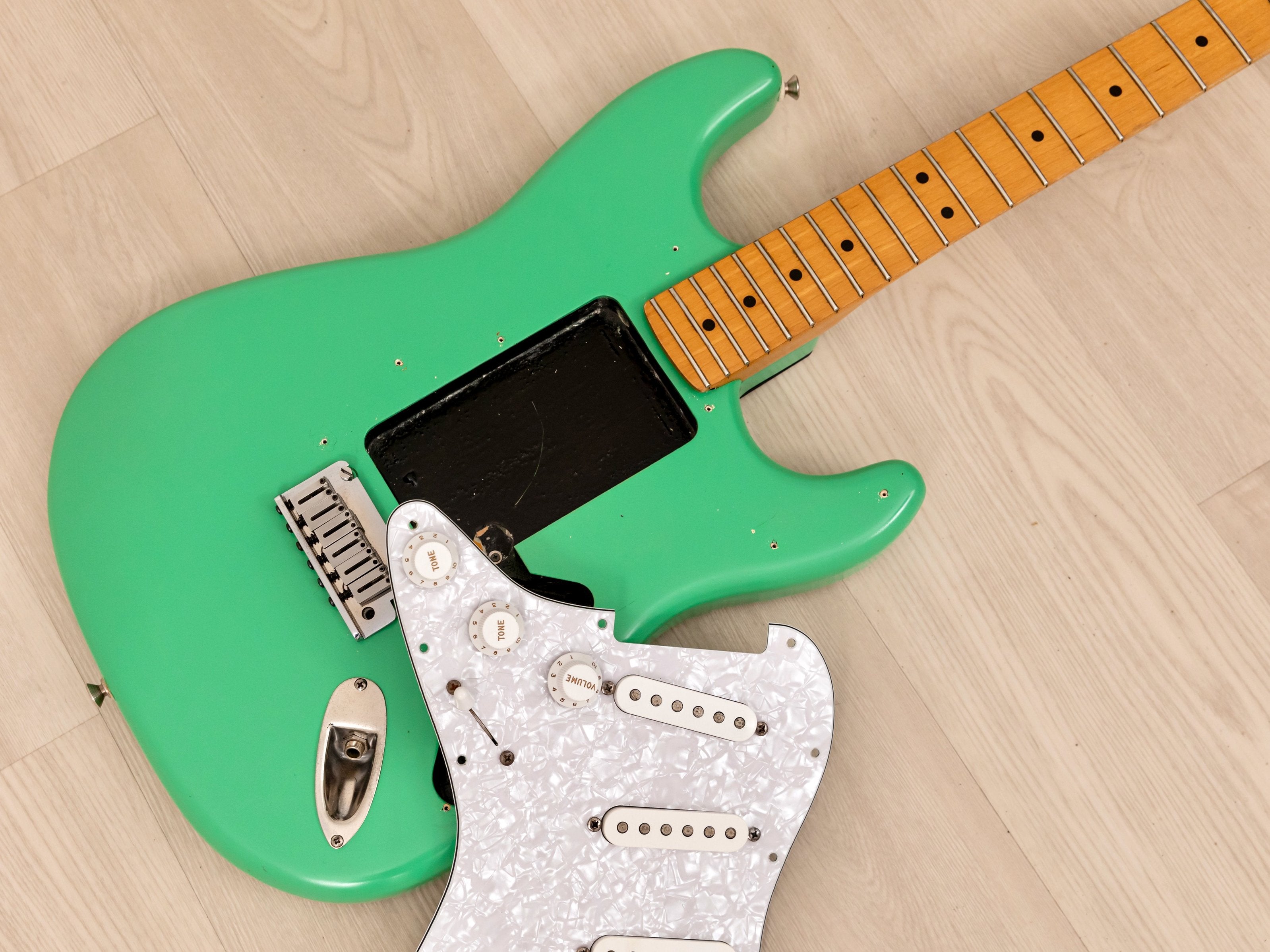 1989 Fender Japan Stratocaster ST650SPL w/ American Standard Tonewoods &  Hardware, Seafoam Green, MIJ Fujigen