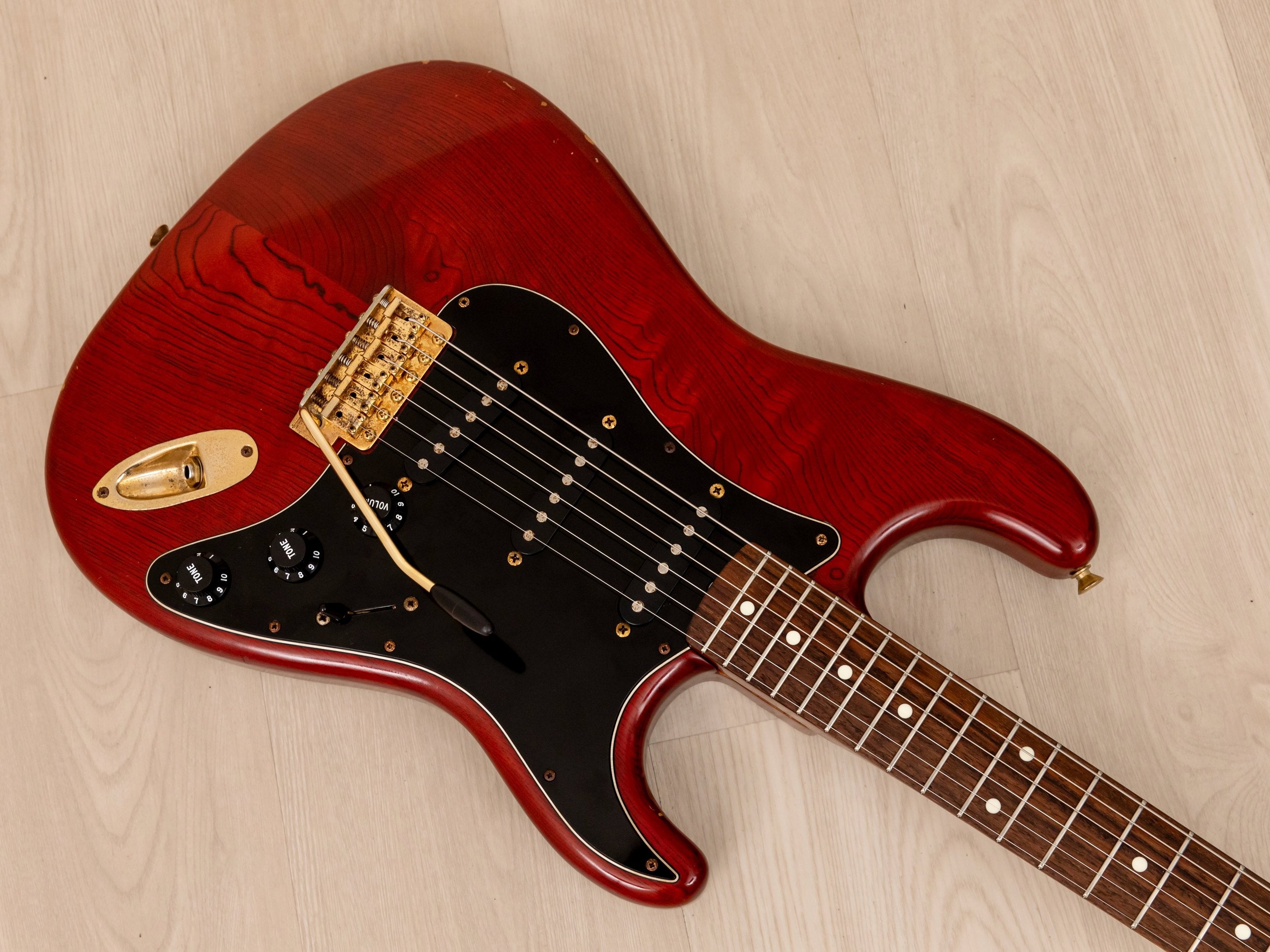 1996 Fender Craft Collection Stratocaster STG-65 Matte Brown w/ Gold Hardware, Japan MIJ