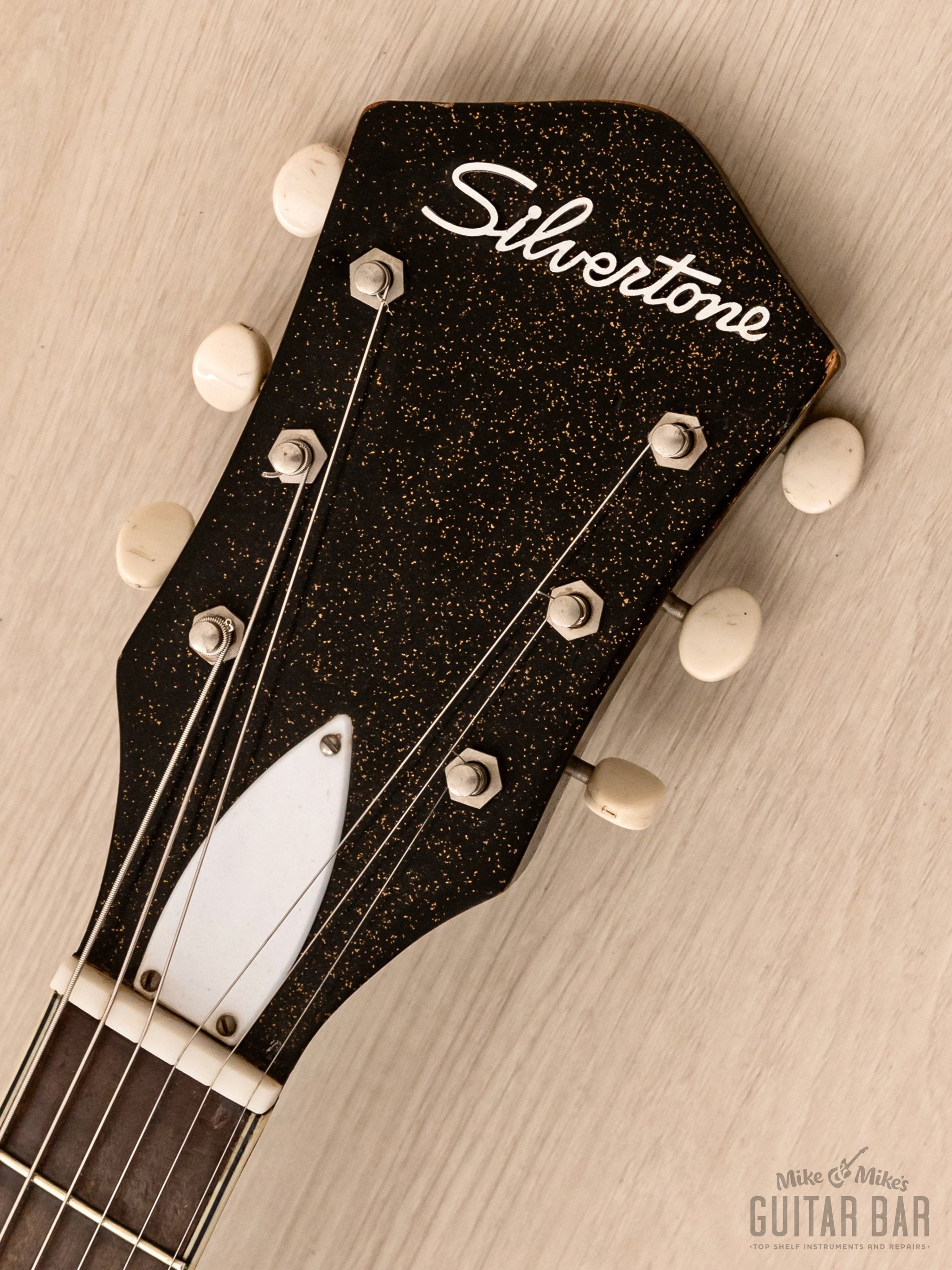 1960 Silvertone Stratotone Jupiter 1423 Vintage Guitar by Harmony USA w/ DeArmond Gold Foils
