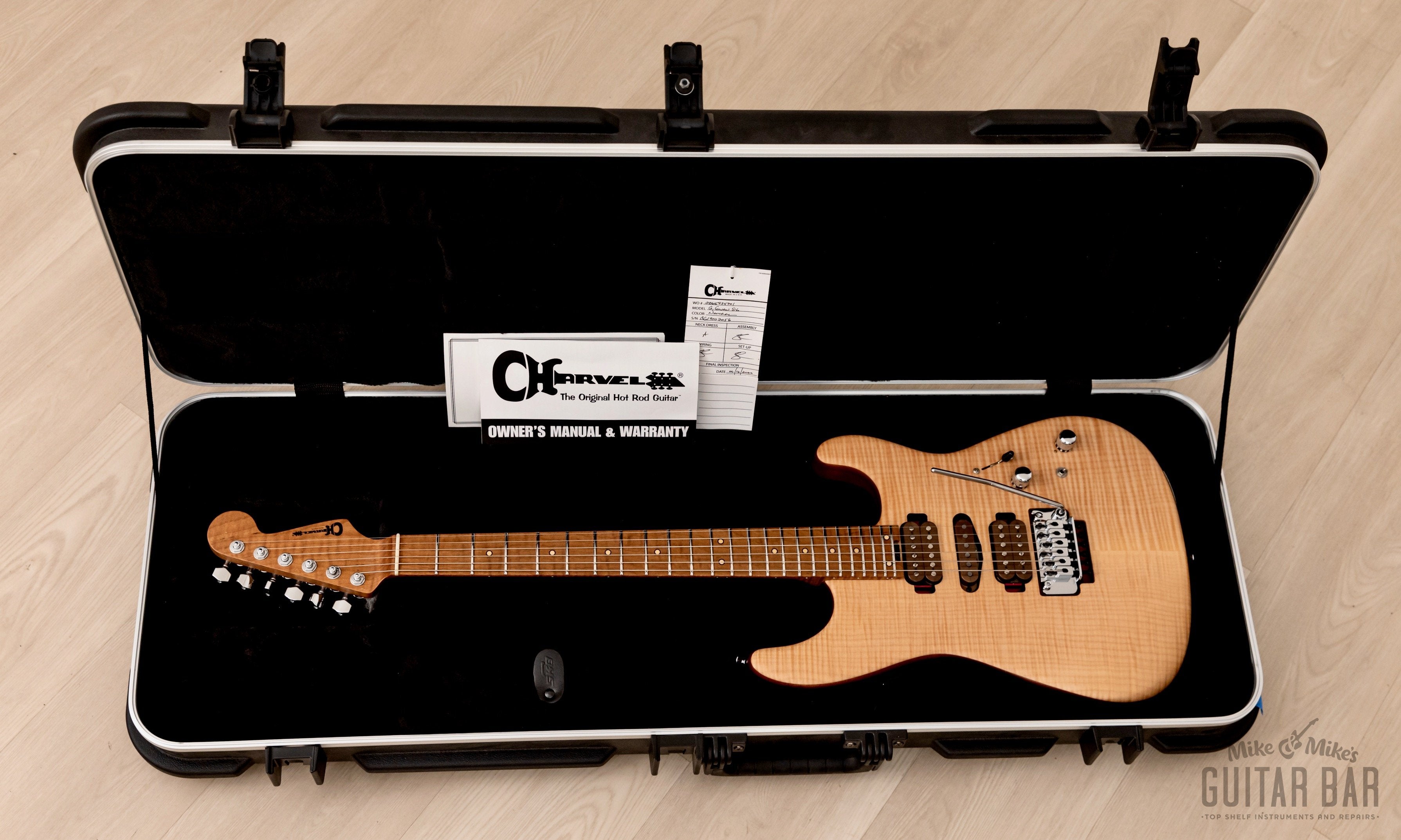 2020 Charvel Guthrie Govan USA Signature HSH Flame Maple Natural w/ Case & Tags