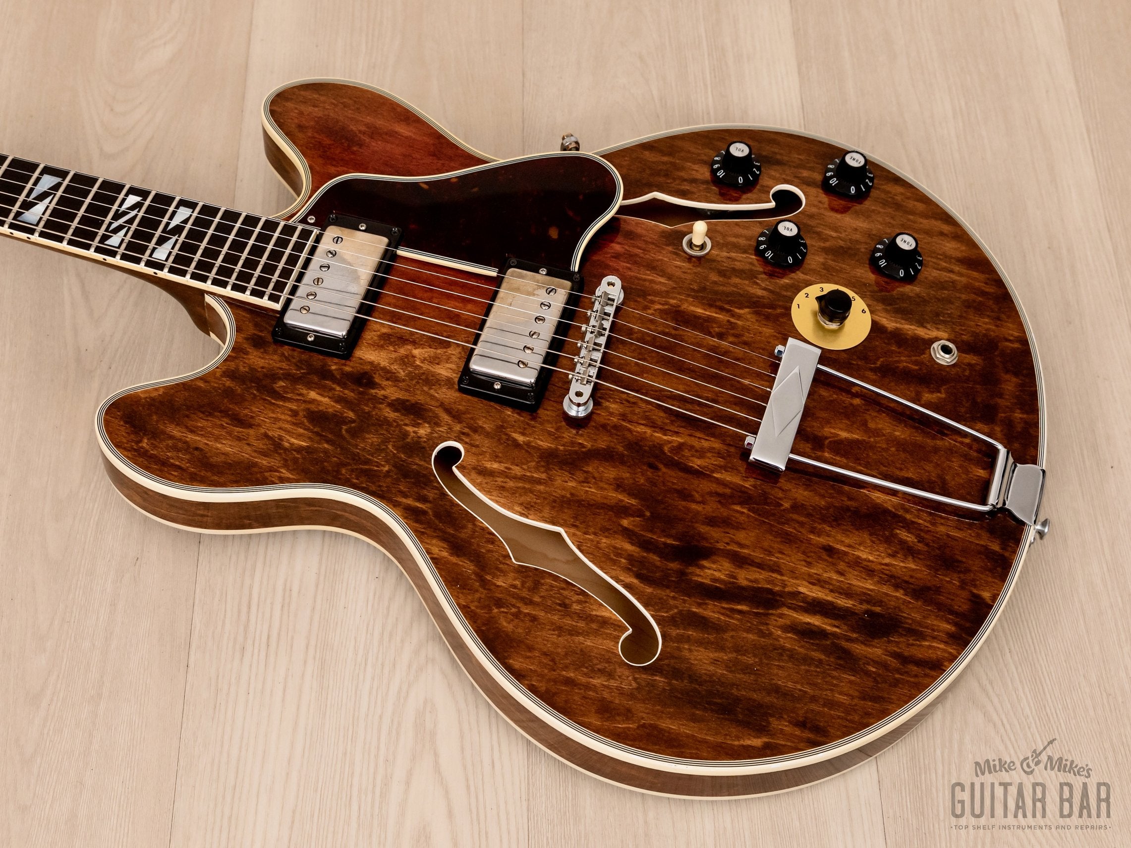 1978 Gibson ES-355 TDW Walnut, Custom Ordered Super 400 Inlay, Collector-Grade w/ Case, Tags