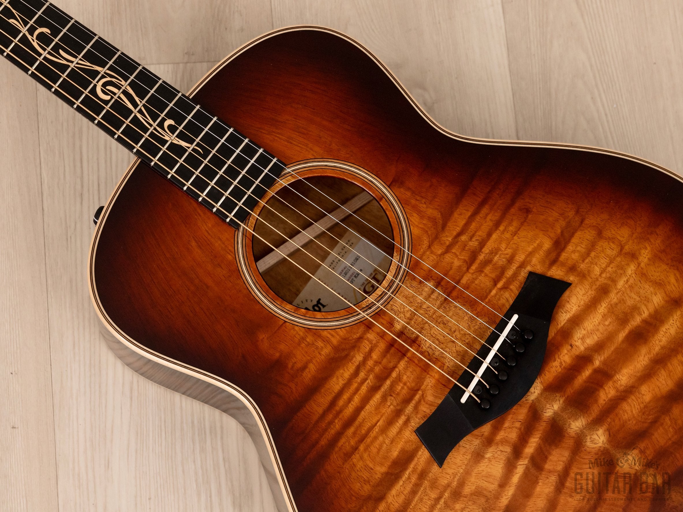 2021 Taylor GT K21E Grand Theater Acoustic Guitar Flamed Koa Shaded Edgeburst w/ Case, Tags