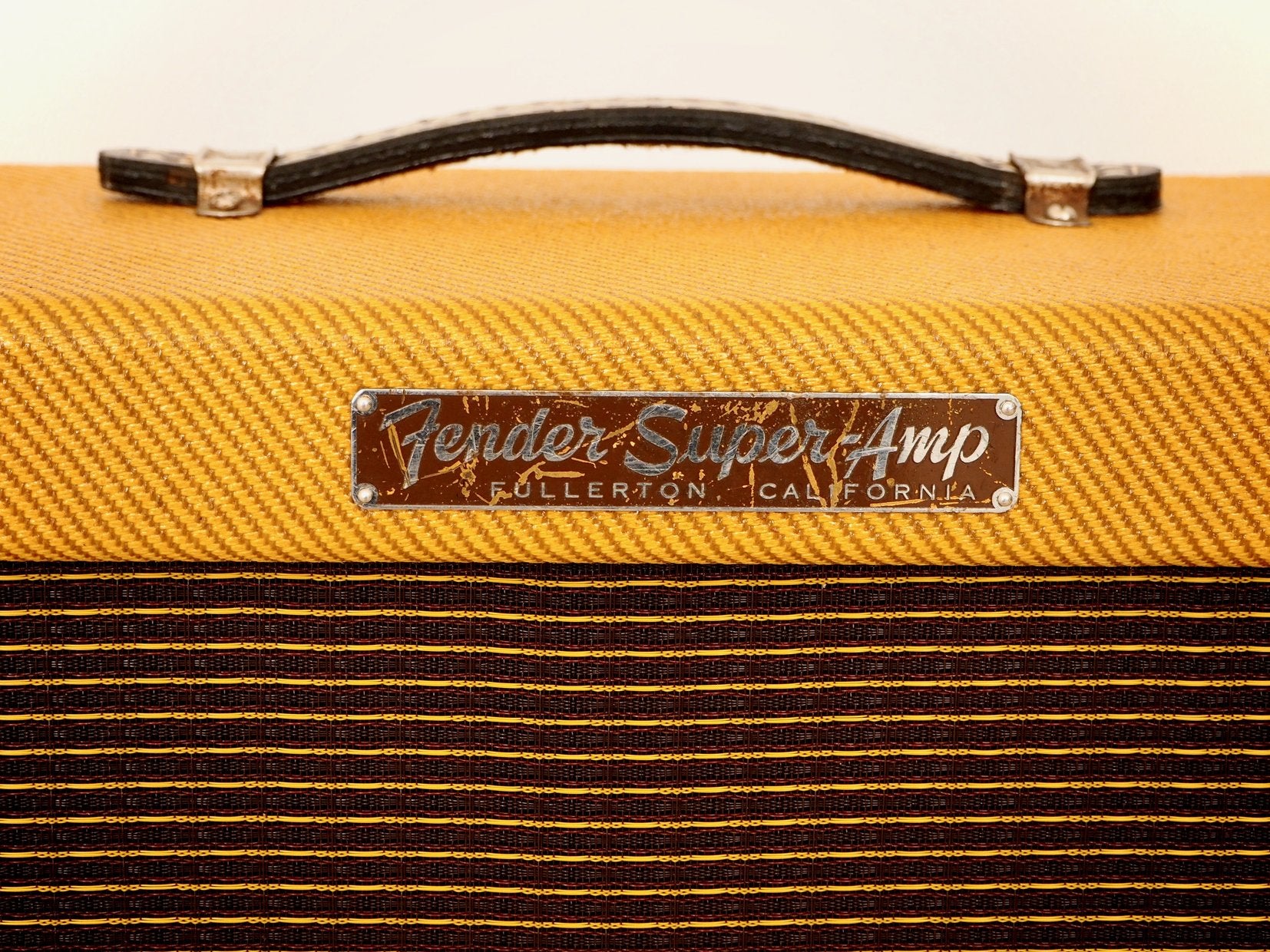1957 Fender Super Tweed 5F4 Vintage Tube Amp 2x10 w/ Jensen P10Q, 6L6 Tubes