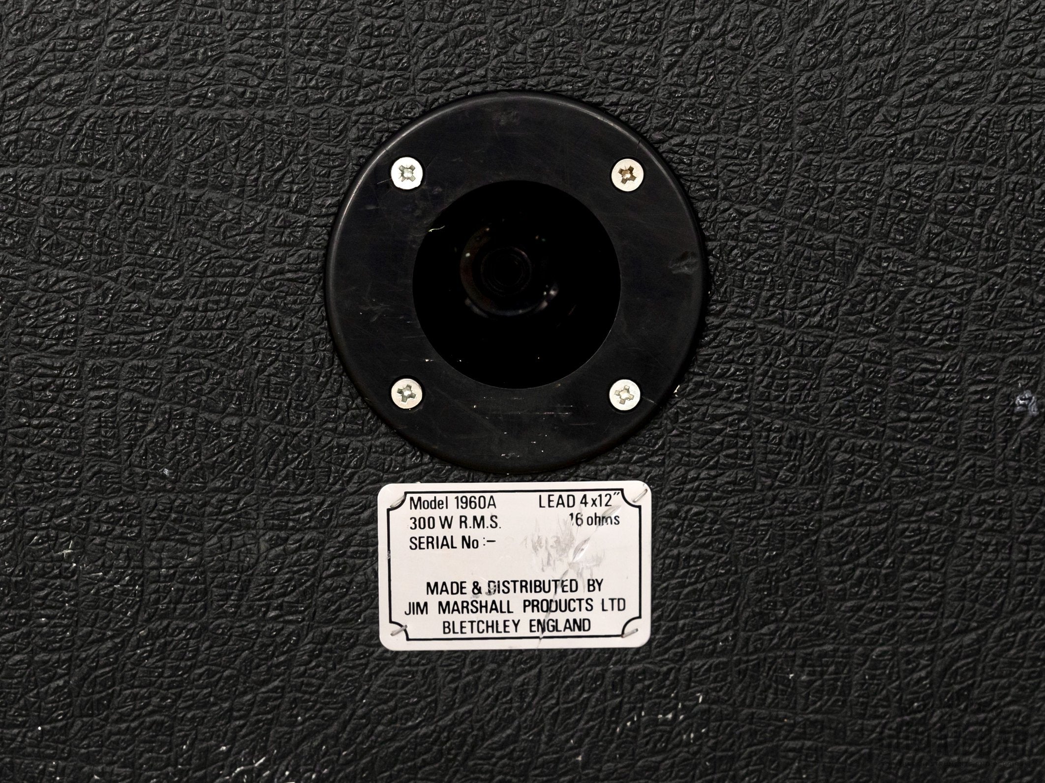 1986 Marshall JCM800 1960A Lead 4x12 Speaker Cabinet 16 ohm w/ Celestion G12T-75