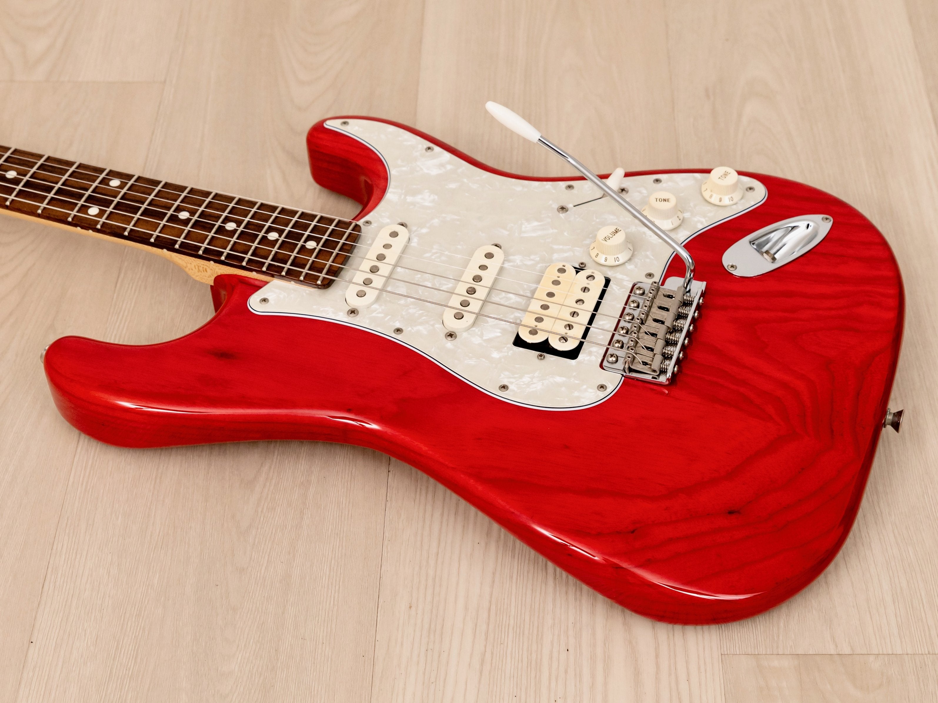 2012 Fender Stratocaster ST62-ASH MH Trans Red SSH w/ Hangtags, Japan MIJ