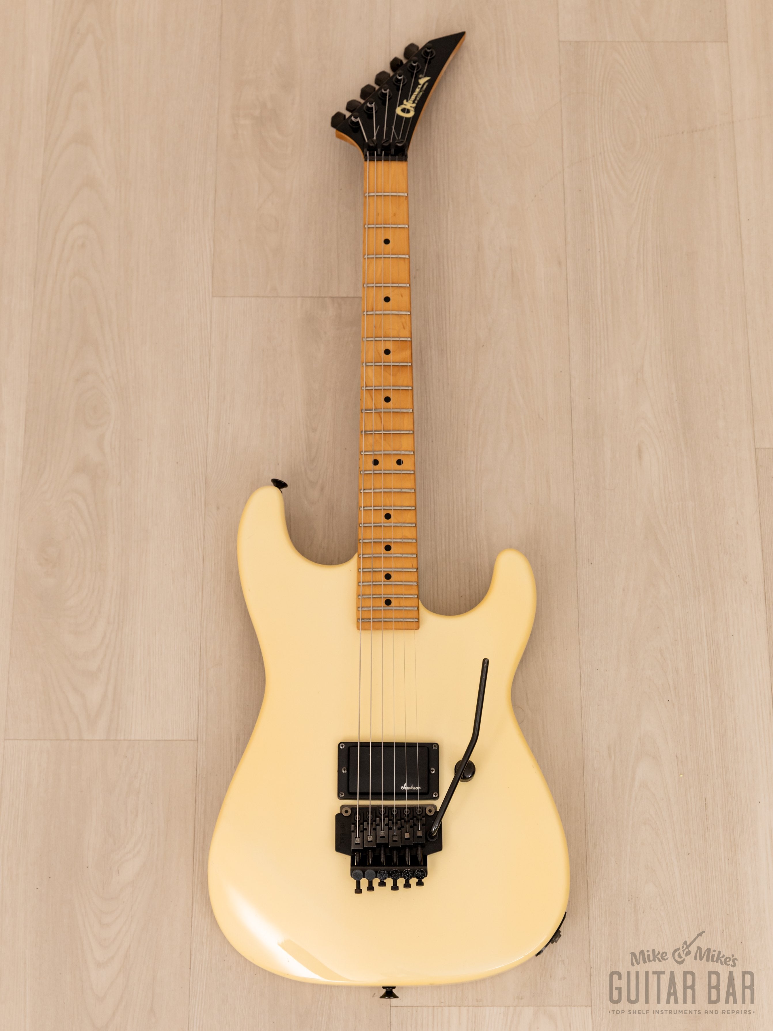 1980s Charvel by Jackson Model 2M Superstrat Vintage Ivory w/ Case, Japan