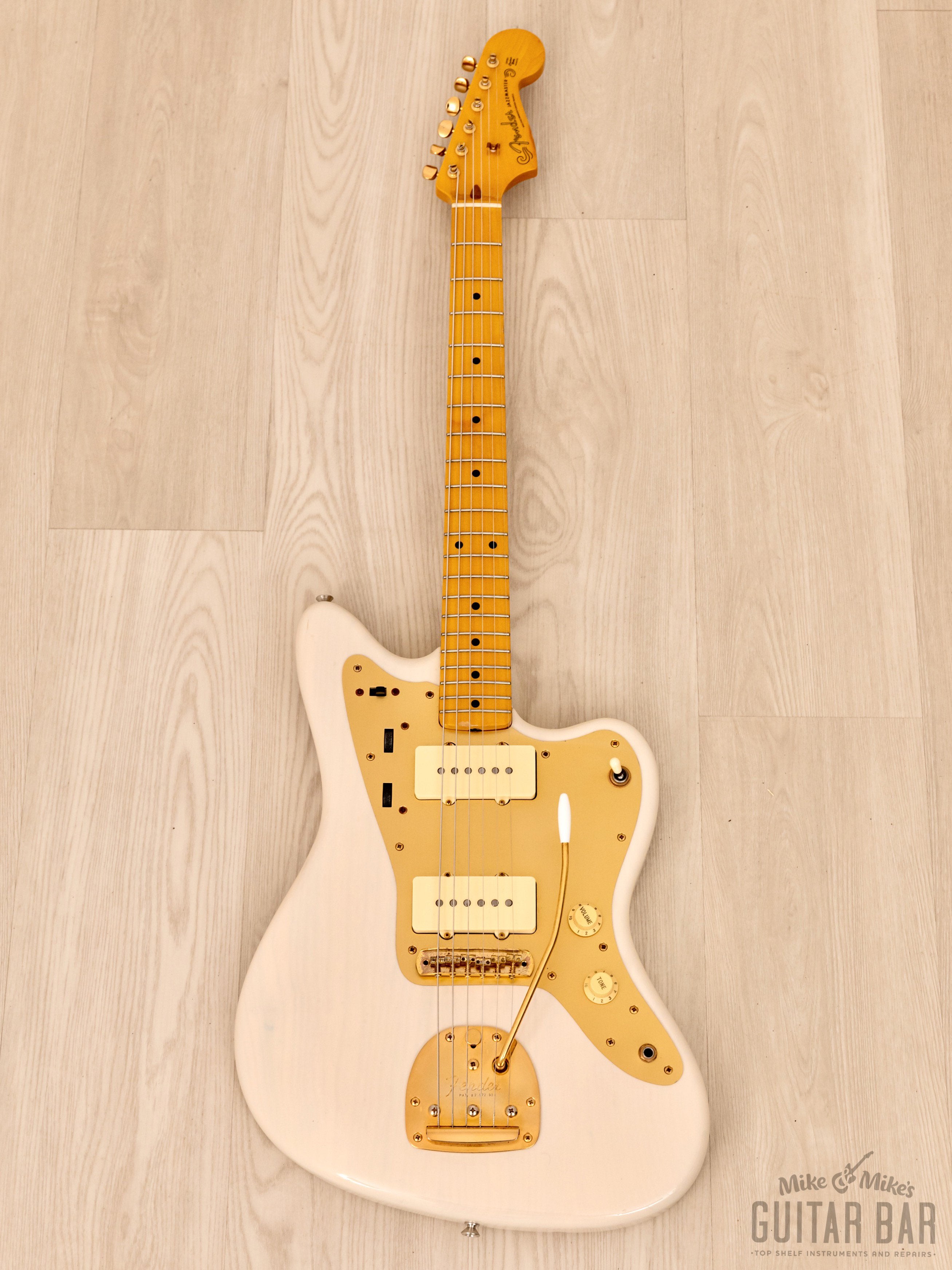 2012 Fender Jazzmaster '58 Vintage Reissue FSR Gold Guard JM66G Blonde w/  Maple Fretboard, Japan MIJ