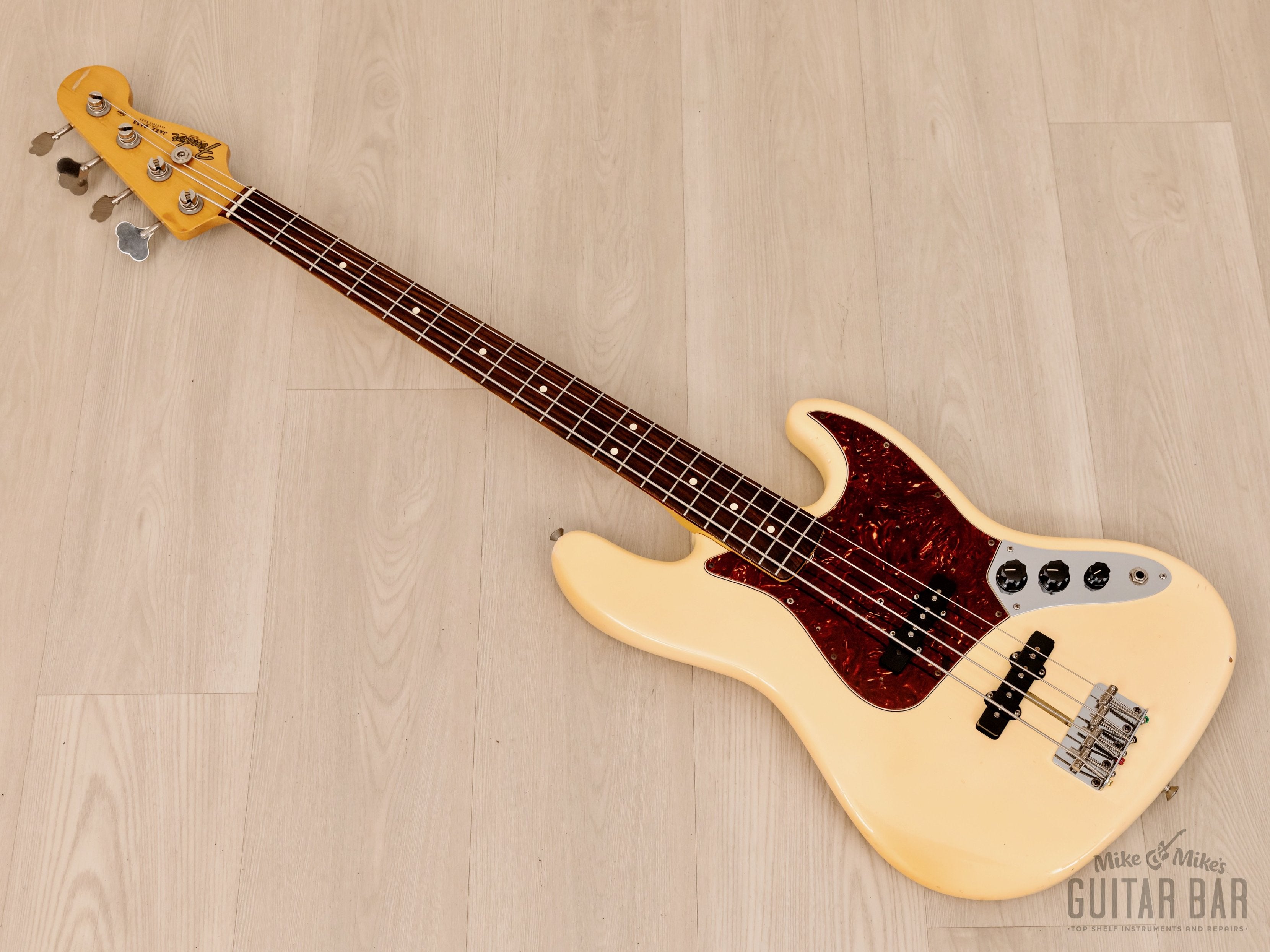 2007 Fender American Vintage '62 Jazz Bass Olympic White, Three Knob Variant, Yamano w/ Case