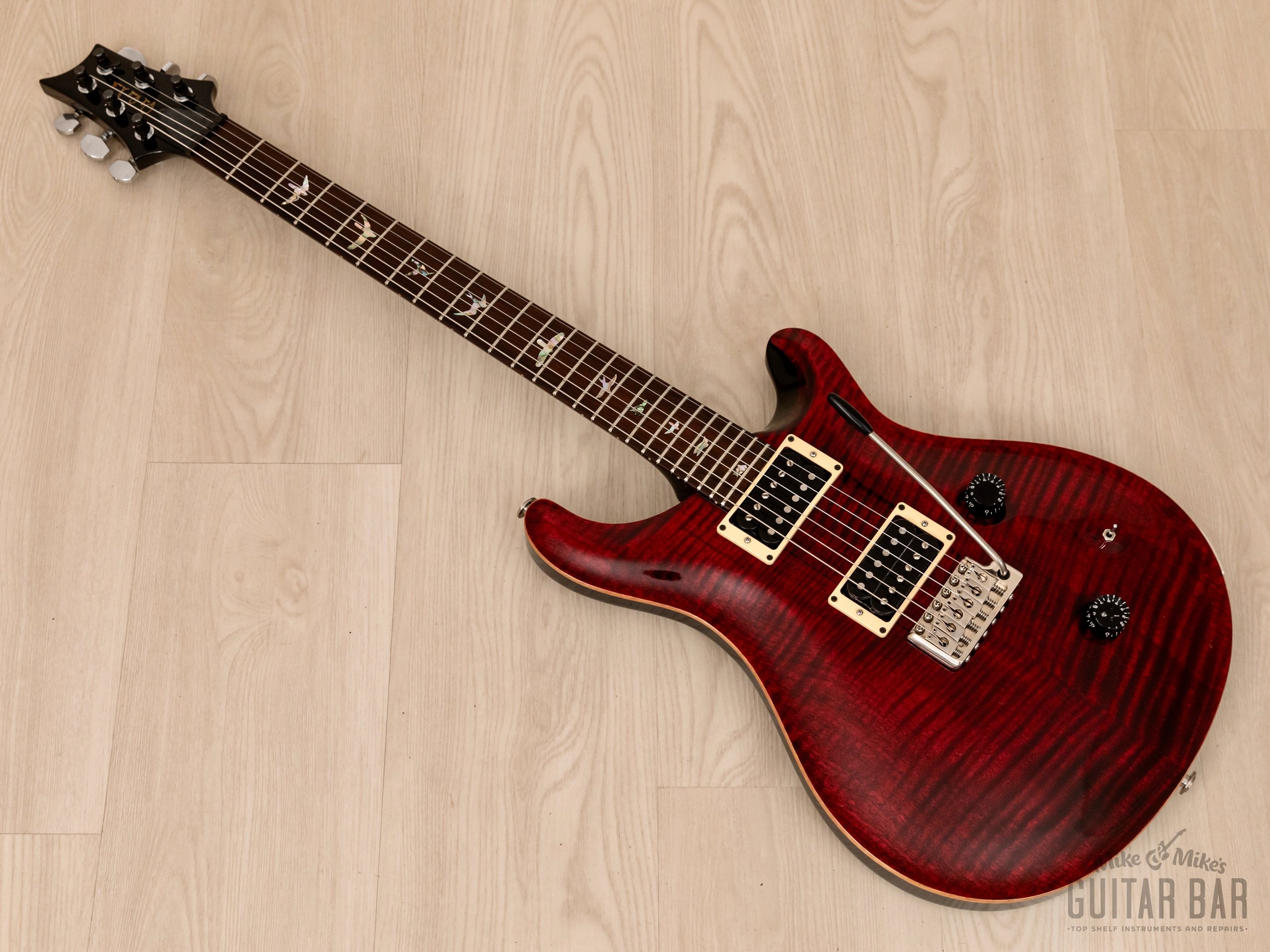 1987 Paul Reed Smith Custom 24 10 Top Black Cherry One-Owner, Collector-Grade w/ Case, Tags, Receipt