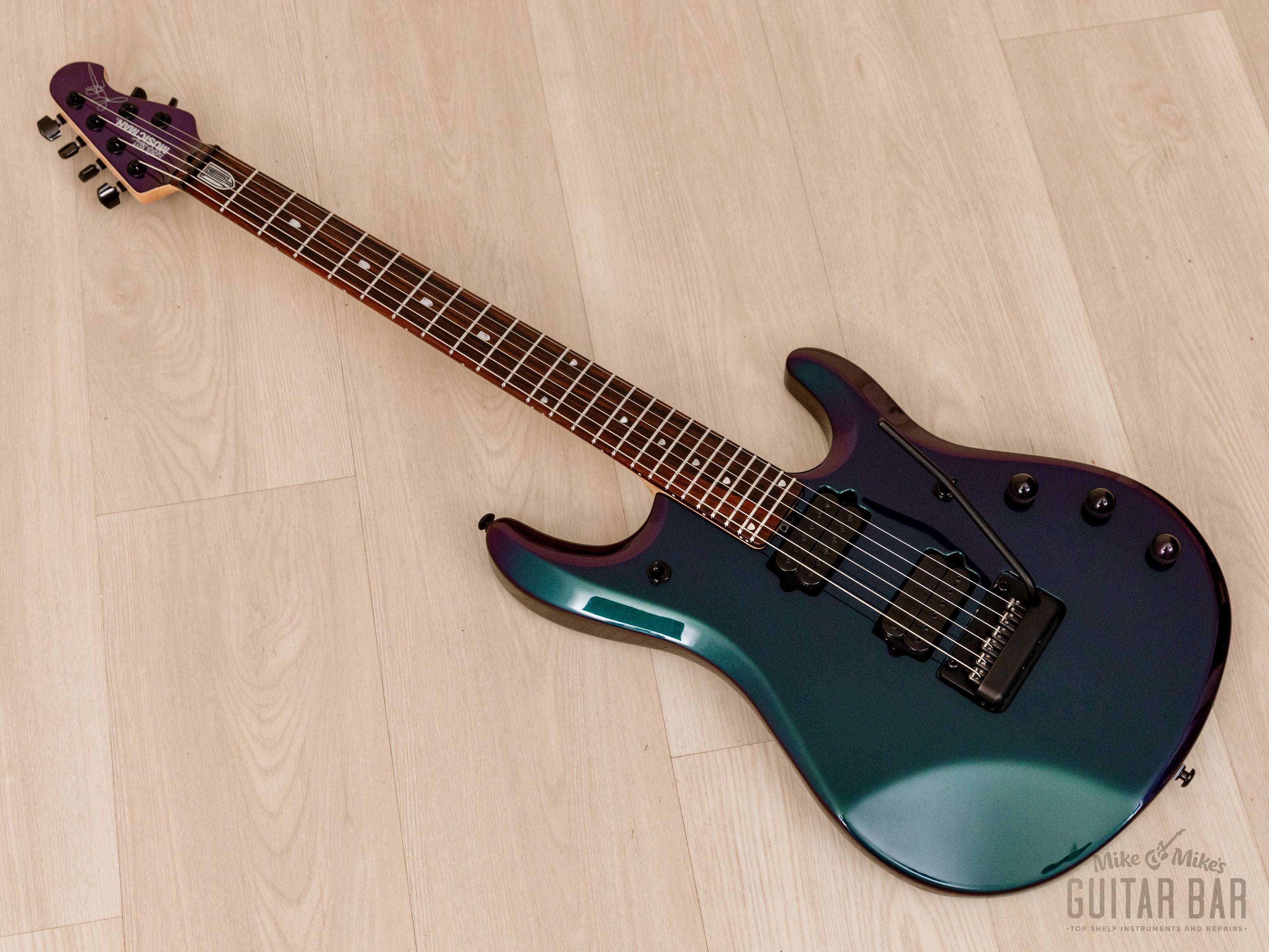 2020 Ernie Ball Music Man John Petrucci Signature JP6 Piezo Mystic Dream, Mint w/ Case & Hangtags
