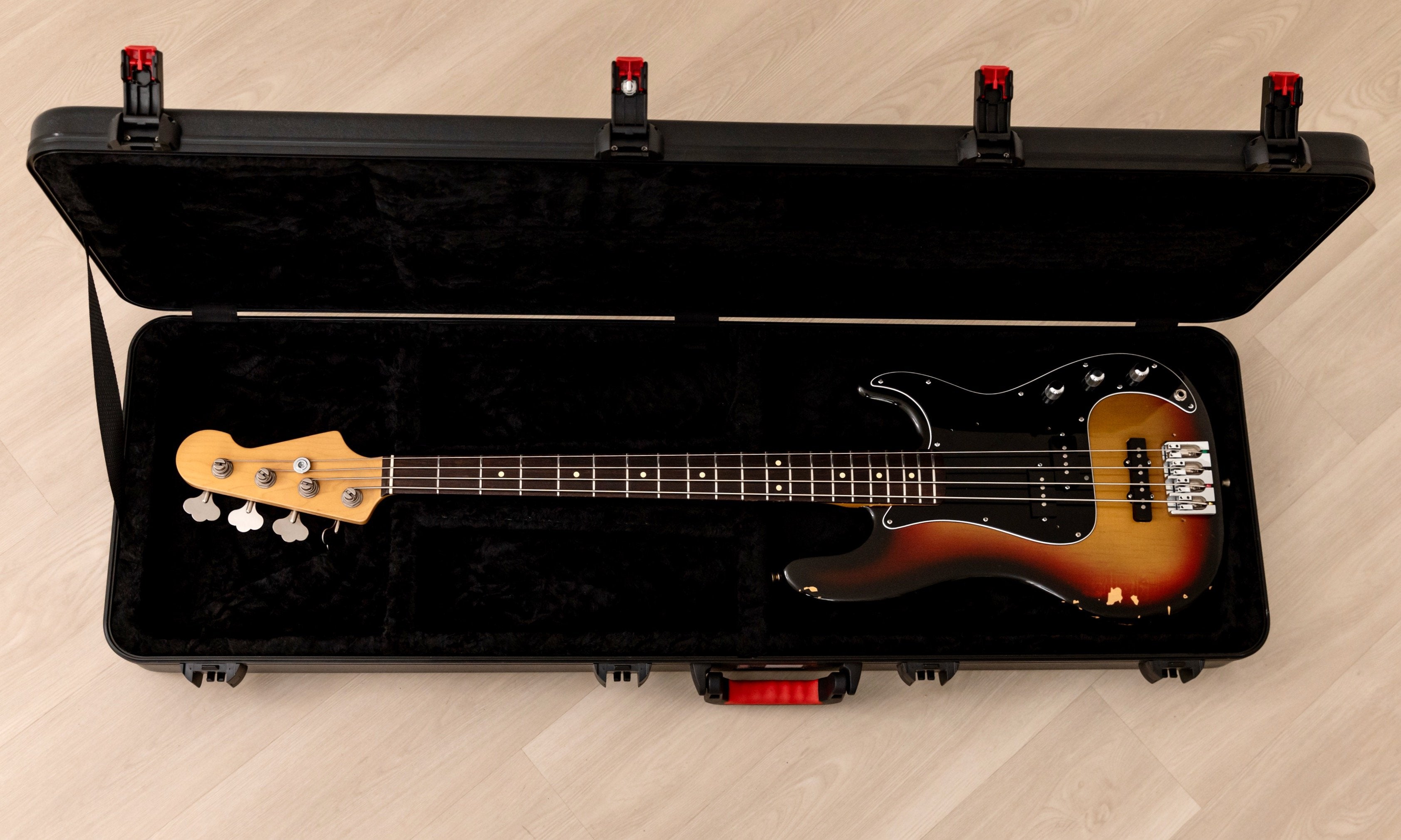 1970s Fender Precision Bass Body w/ USA Custom Neck & Lindy Fralin Pickups, Sunburst w/ Case