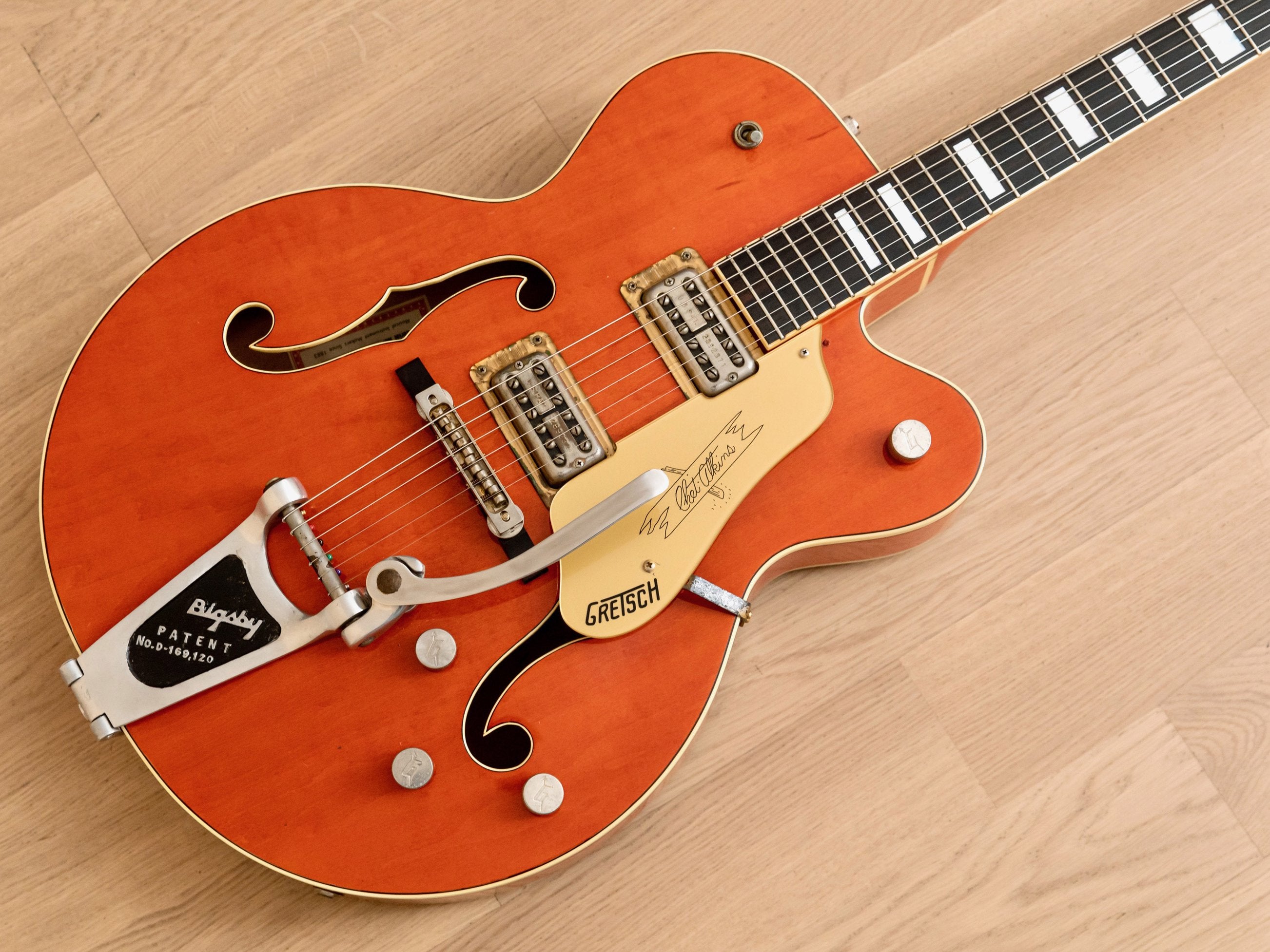 1989 Gretsch 6120 Chet Atkins Electric Guitar Western Orange w/ Bigsby, FilterTrons, Case