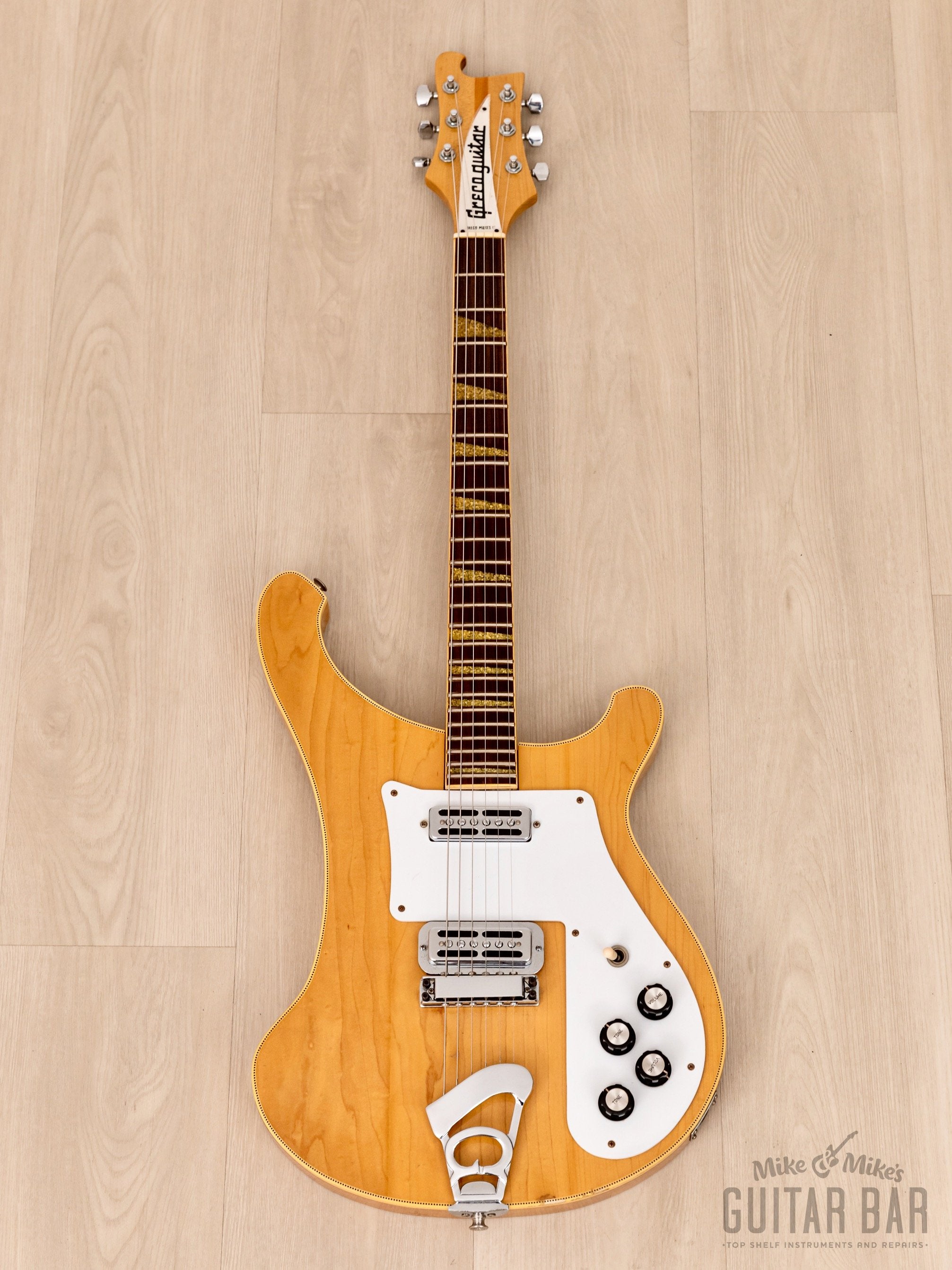 1976 Greco RG550N Vintage Electric Guitar Mapleglo, Rickenbacker 480-Style w/ Toaster Pickups