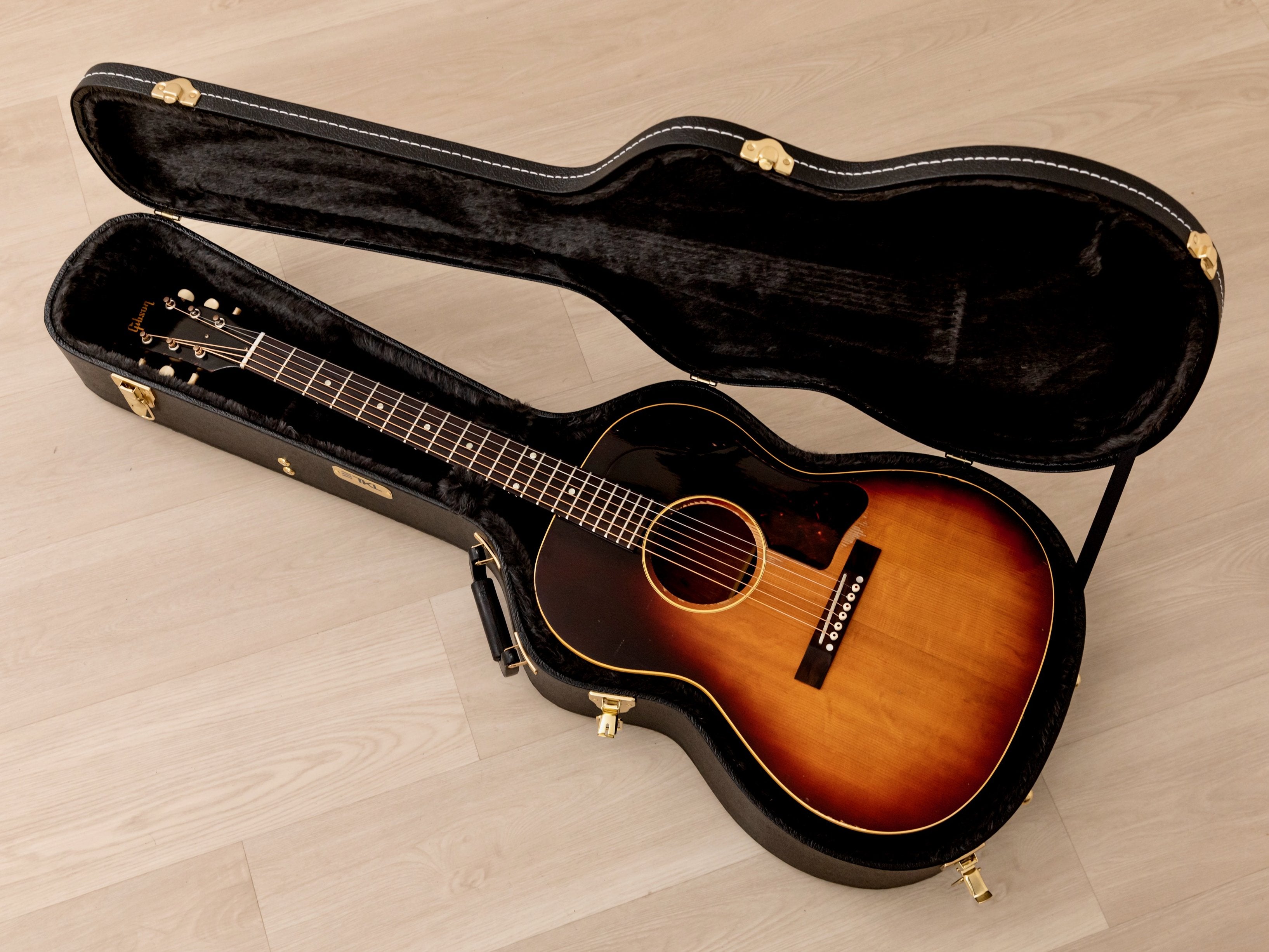1959 Gibson LG-1 Vintage Acoustic Guitar Sunburst w/ Case, K&K Pickup