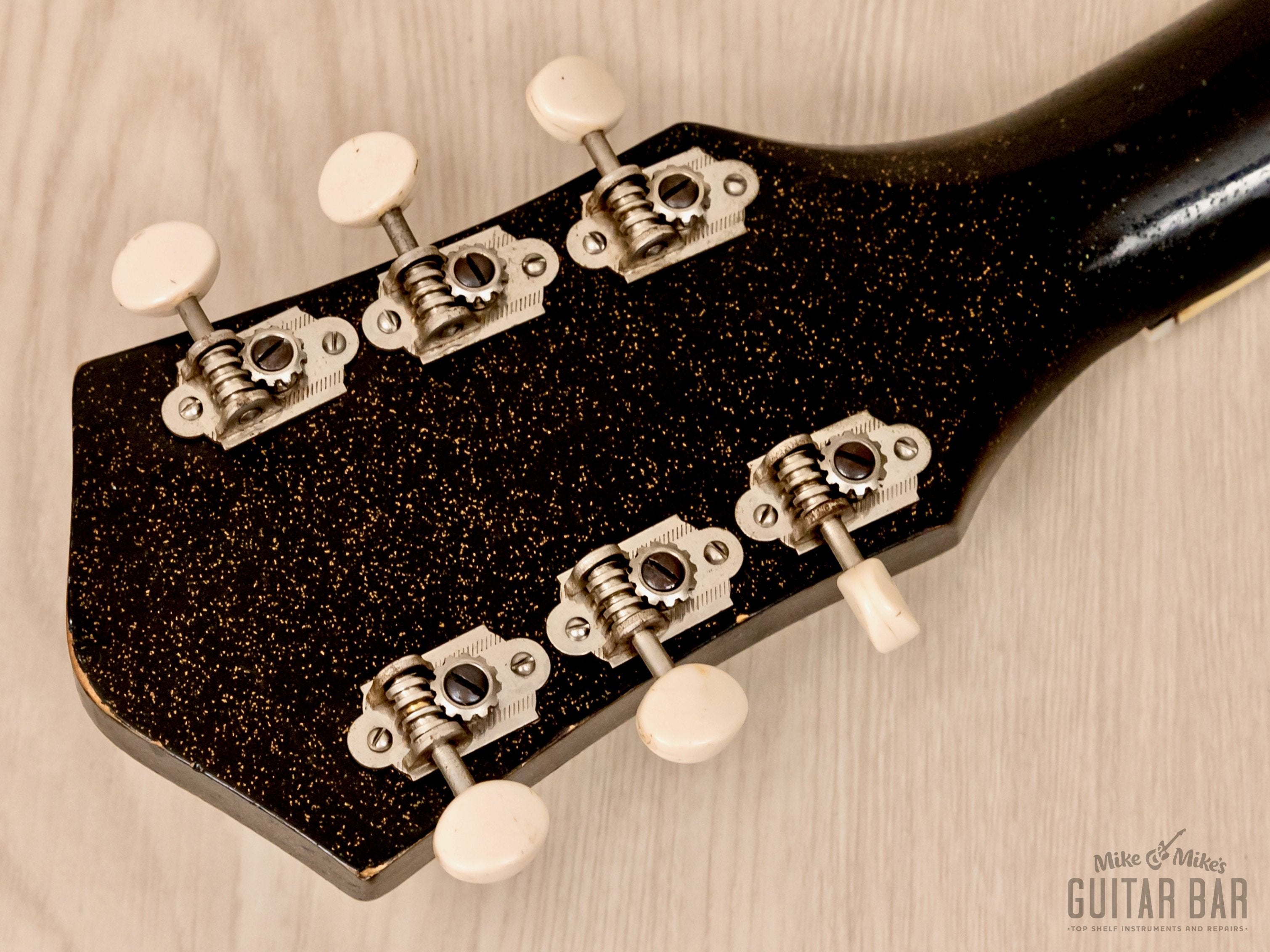 1960 Silvertone Stratotone Jupiter 1423 Vintage Guitar by Harmony USA w/ DeArmond Gold Foils