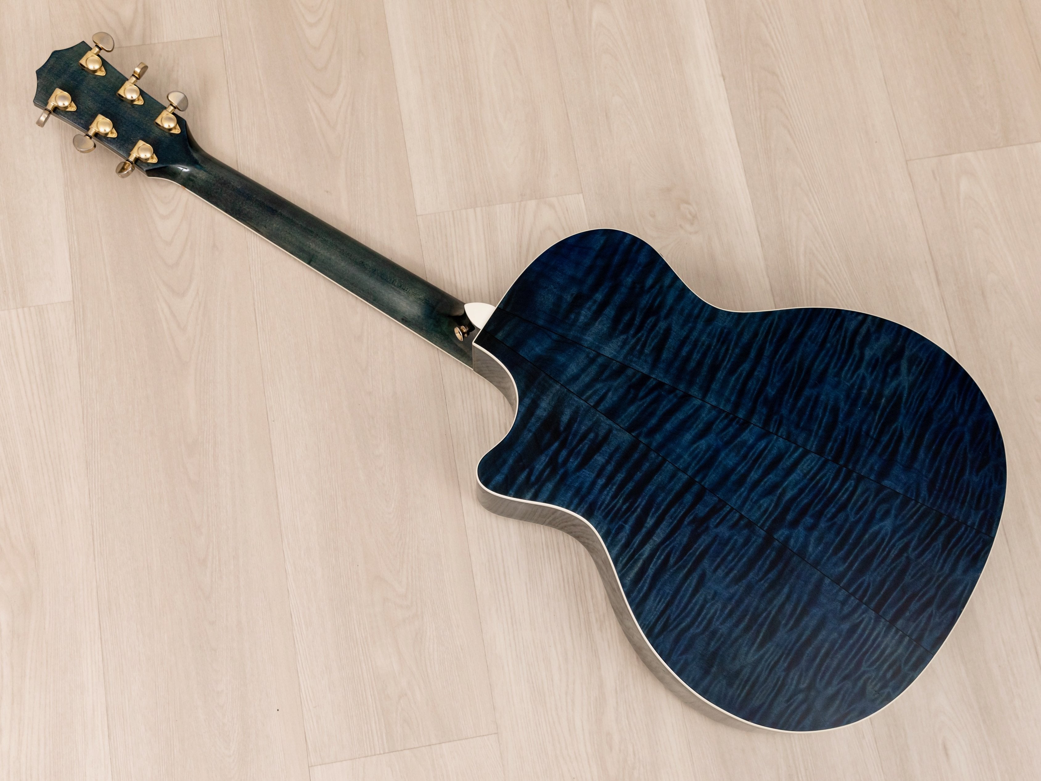 2000 Taylor 614CE Acoustic Electric Guitar Transparent Blue w/ Fishman Prefix, Case