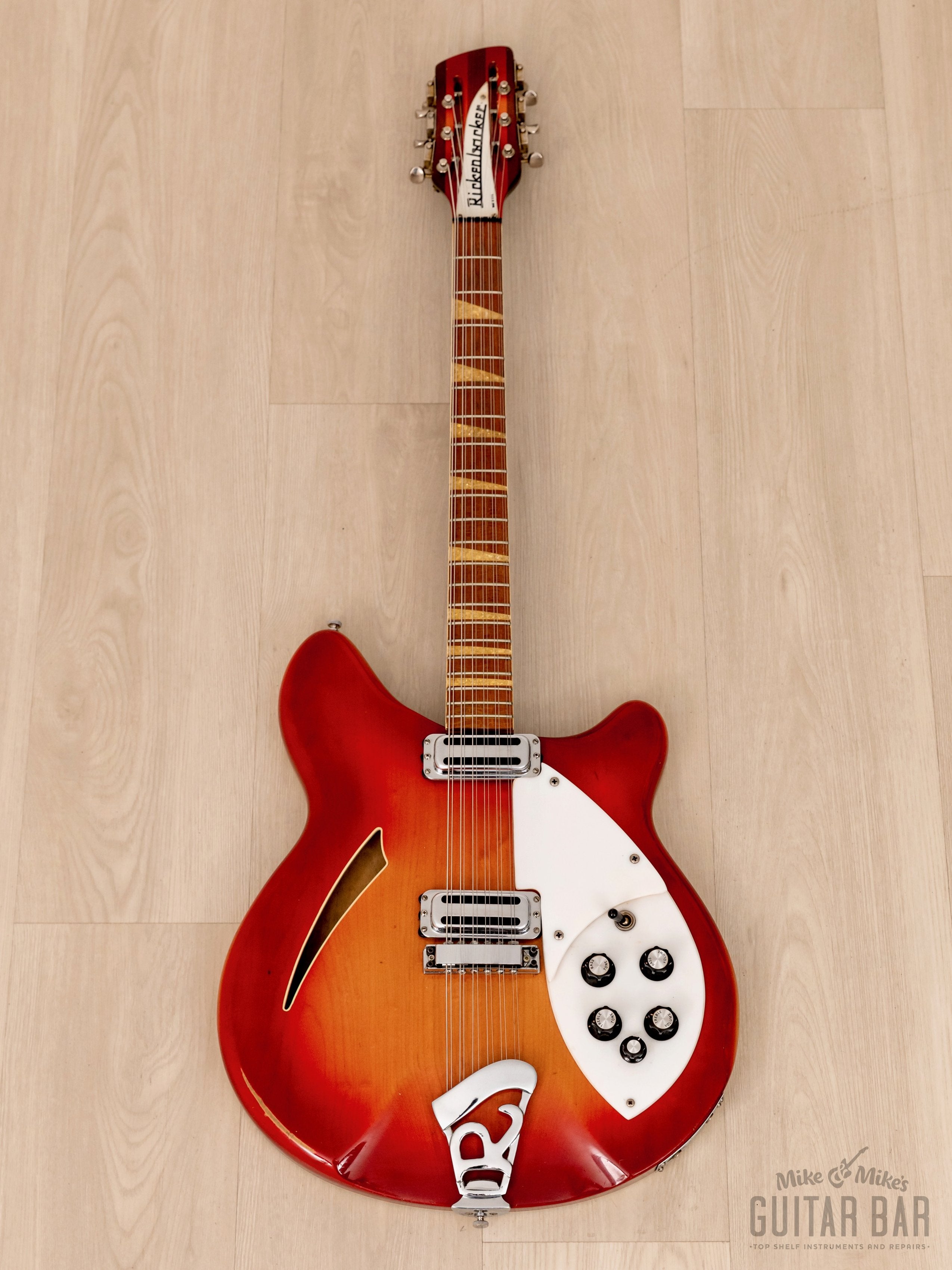 1967 Rickenbacker 360/12 Vintage Semi-Hollow 12 String Guitar Fireglo w/ Toaster Pickups, Case